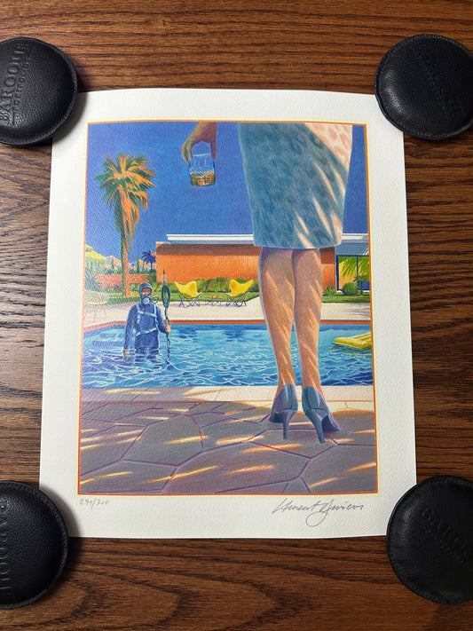 Laurent Durieux – The Graduate Pencil Original Reproduction Litho, 14 x 11 in, art print