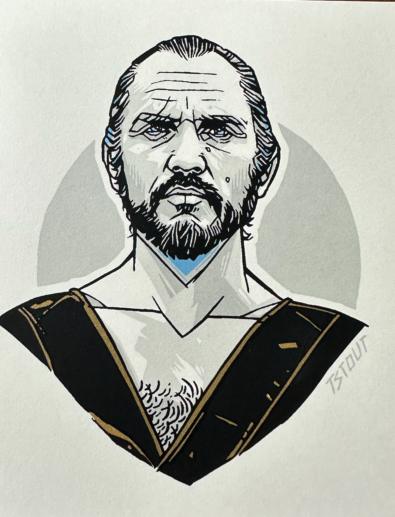 Tyler Stout – Pros and Cons Series VI General Zod Handbill, 4 x 5 in, art print, image 3