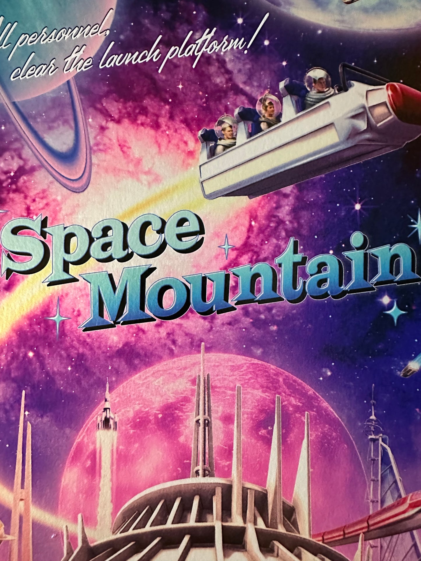 Kevin Wilson – Space Mountain Disney Ride, 12 x 24 in, art print, image 4