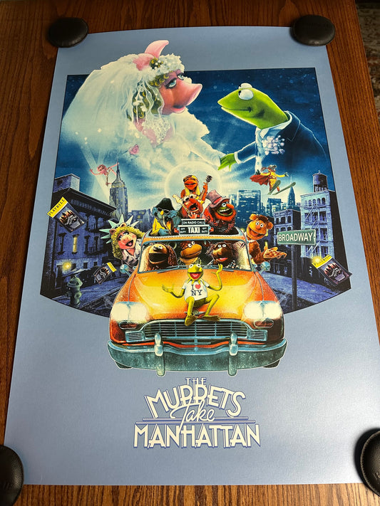 Kevin Wilson – Muppets take Manhattan, 24 x 36 in, poster