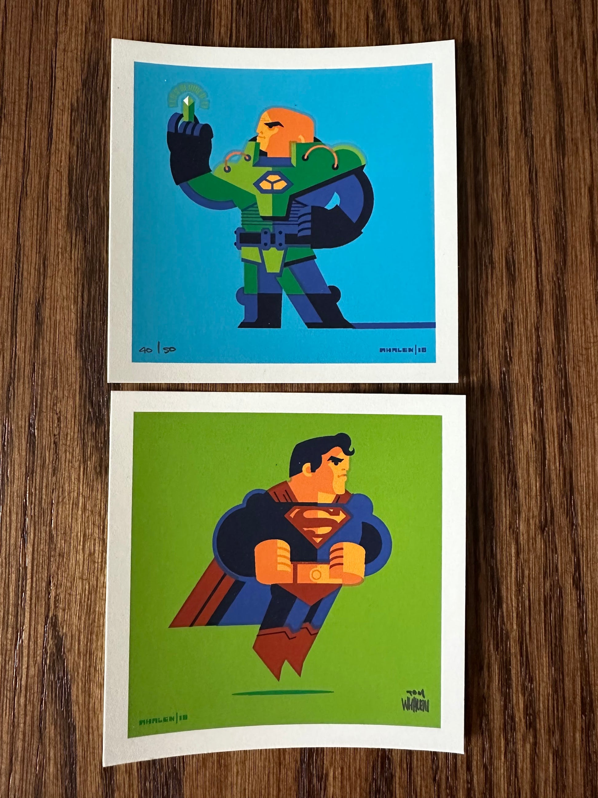Tom Whalen - Clark vs. Lex 4x4 art print