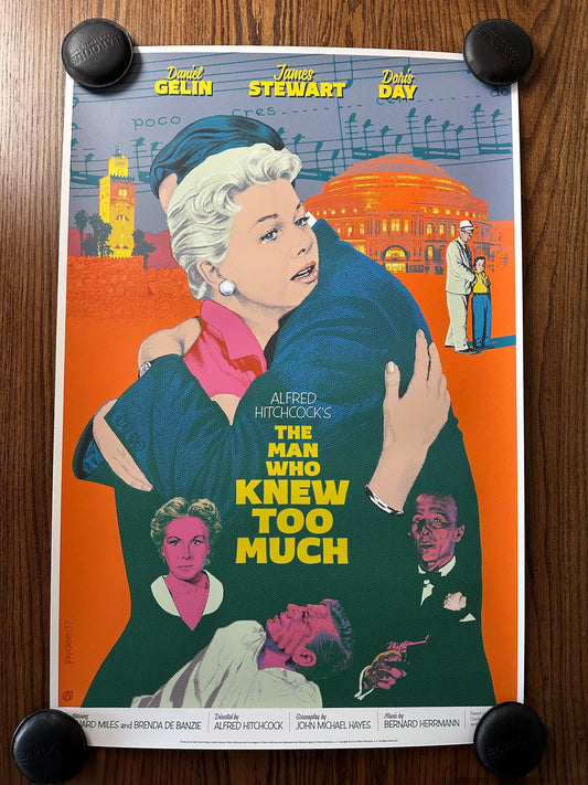 Jack Durieux – The Man Who Knew Too Much, 24 x 36 in, poster