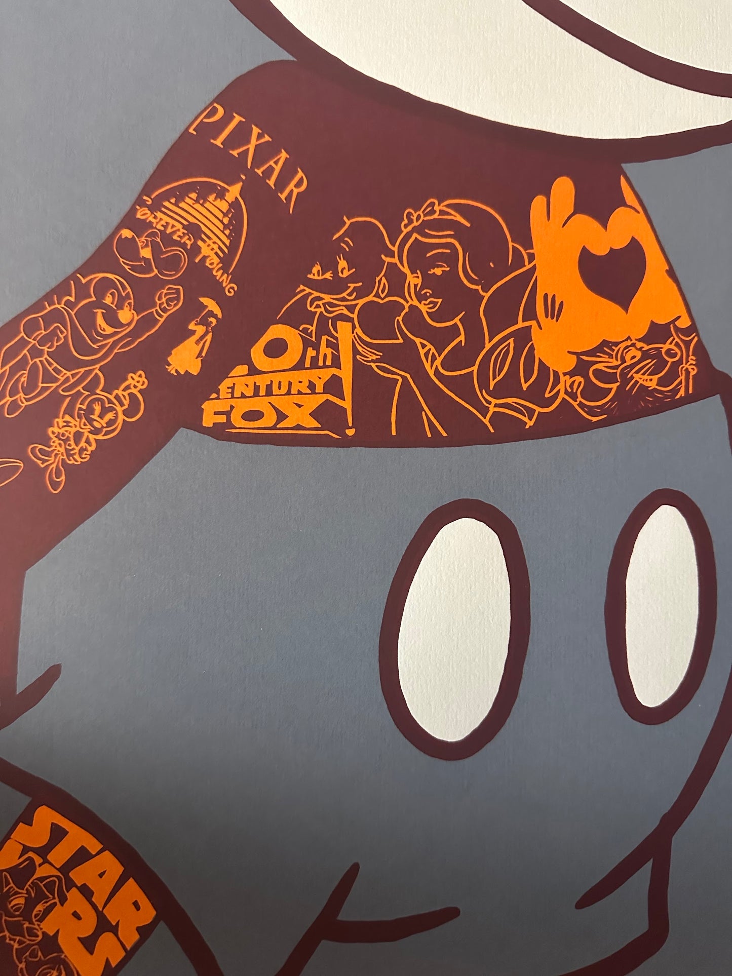 Raid71 – Tatted Up Mickey "My Heart and Soul", 18 x 30 in, art print, image 3