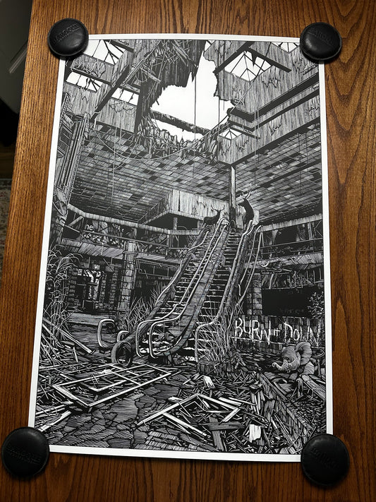 Daniel Danger – Abandoned Apocalyptic Building, 24 x 36 in, poster