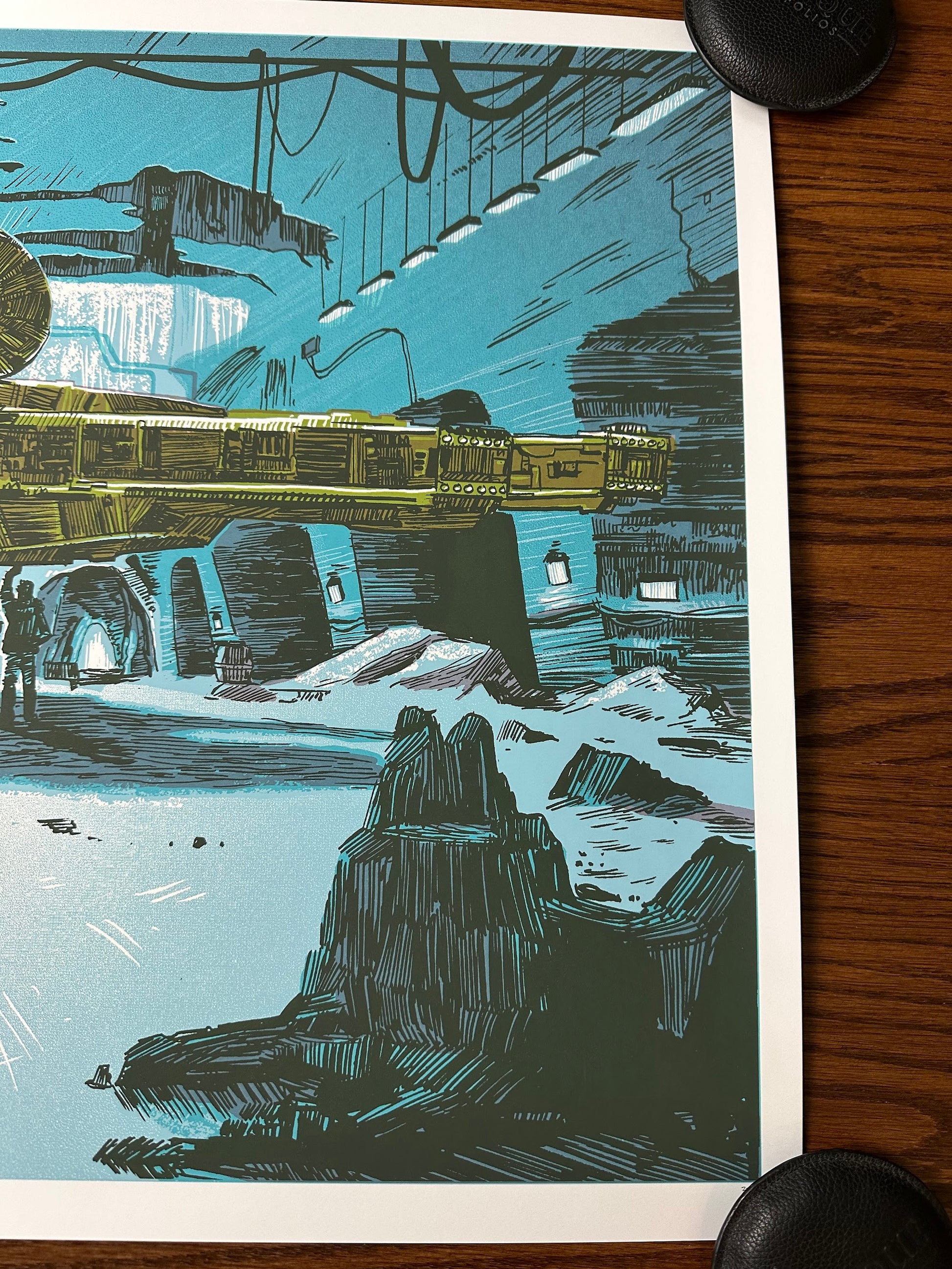Tim Doyle – Star Wars Millennium Falcon, 30 x 20 in, art print, image 4