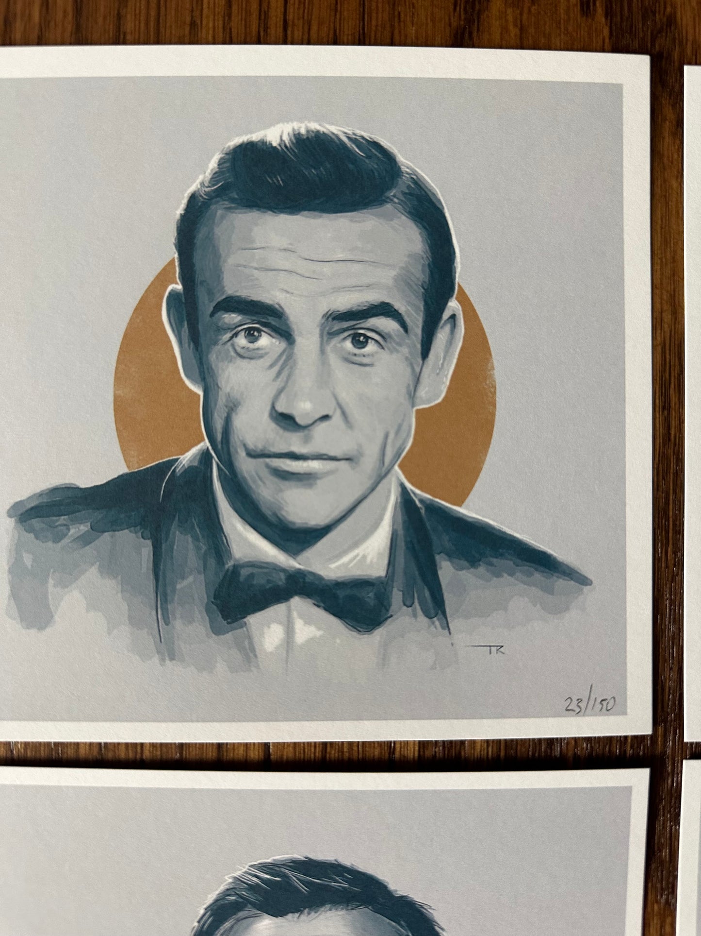 Tom Ralston - James Bond Portrait Set of 6 6x6 art print - detail image 2