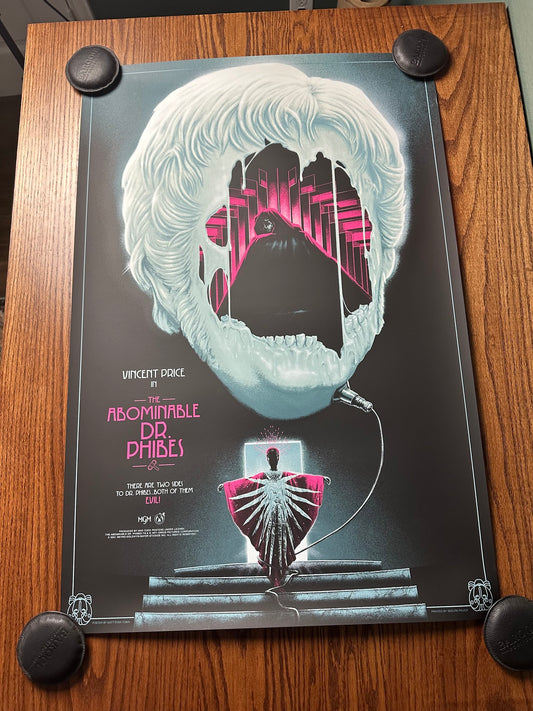 Matt Ryan Tobin – The Abominable Dr. Phibes Variant, 24 x 36 in, poster