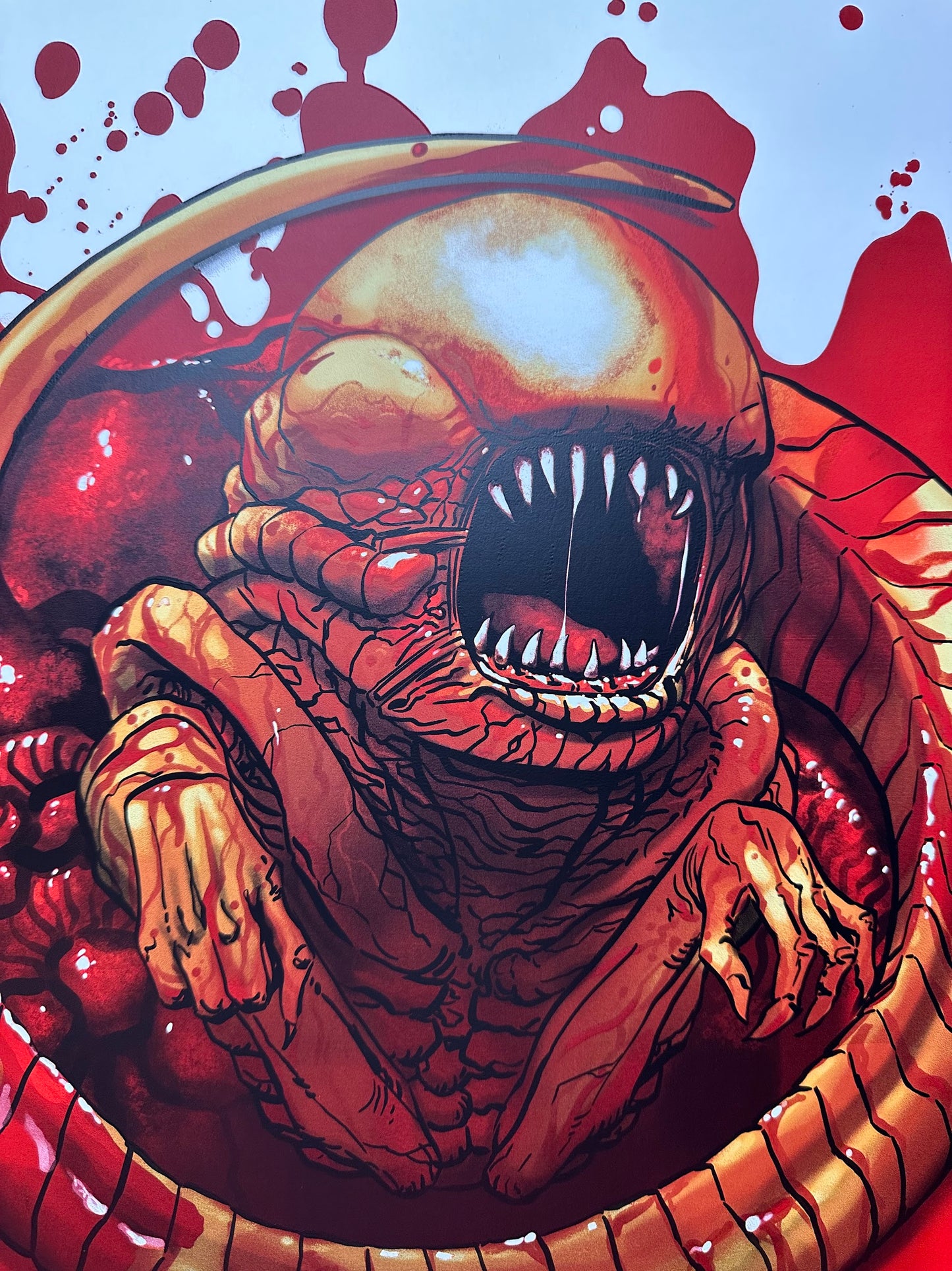Yvan Quinet – Alien, 24 x 36 in, poster, image 2