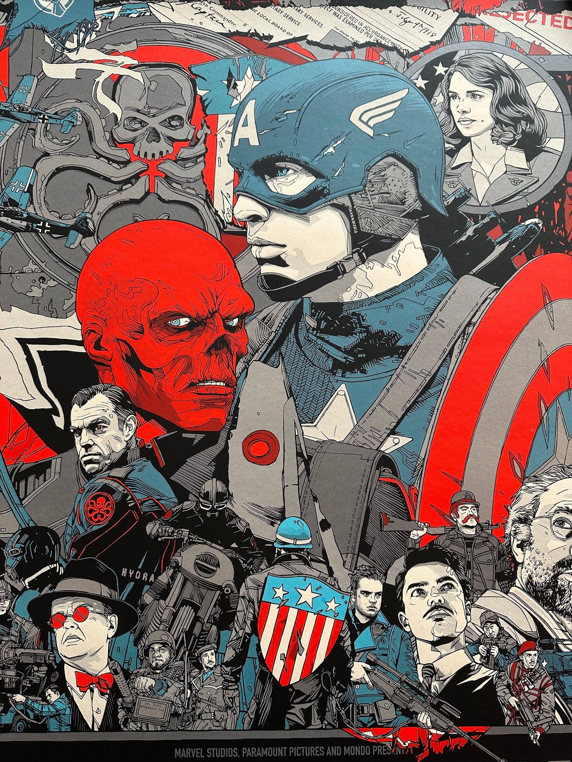 Tyler Stout – Captain America First Avenger, 24 x 36 in, poster