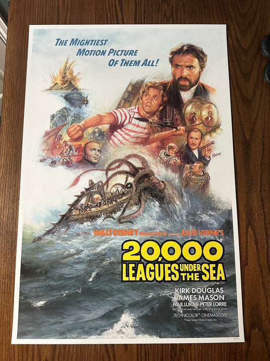 Kwow – 20,000 Leagues Under the Sea, 24 x 36 in, poster