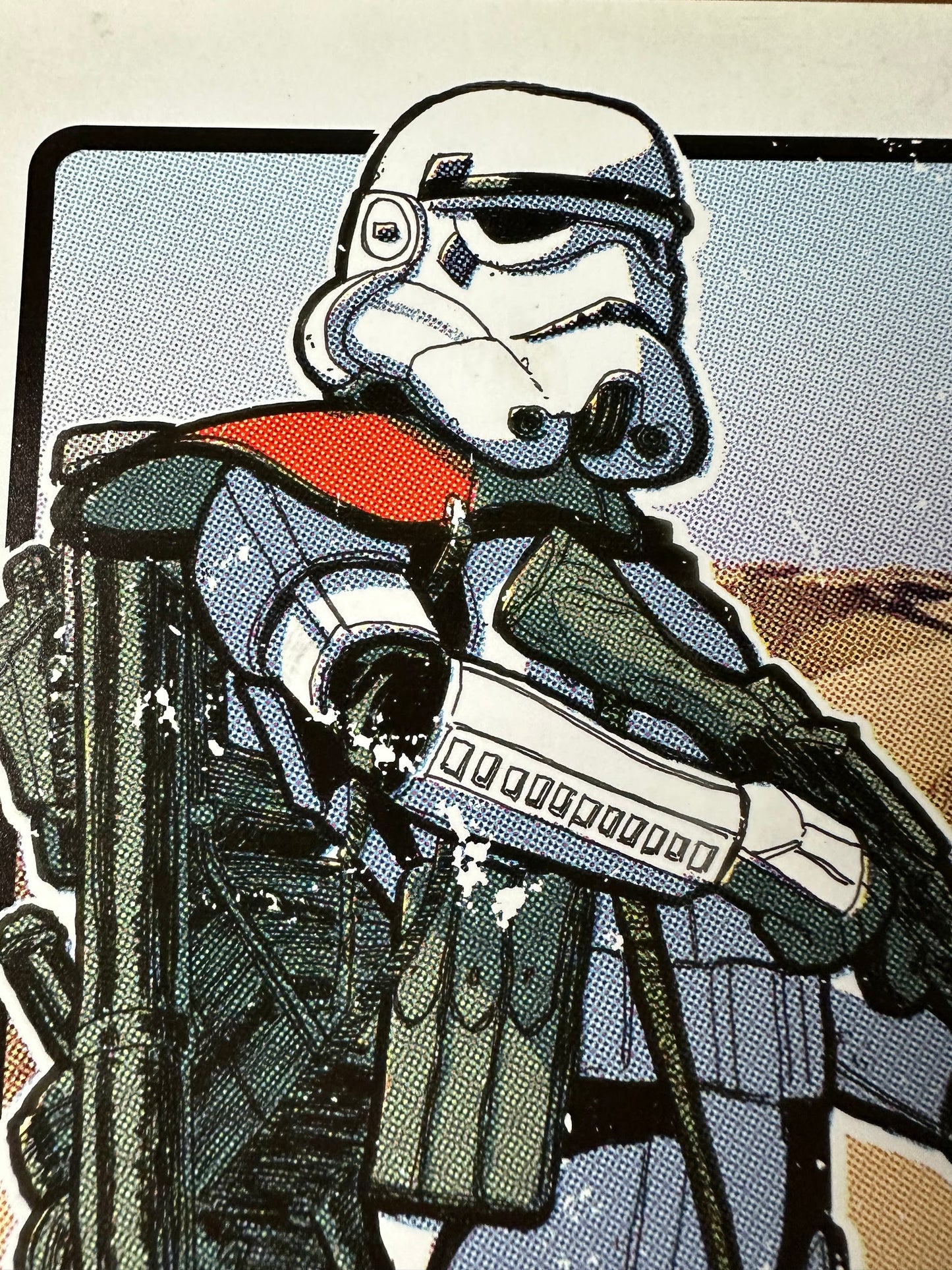 Tim Anderson – Star Wars Desert Stormtrooper Portrait, 8 x 8 in, art print, image 2