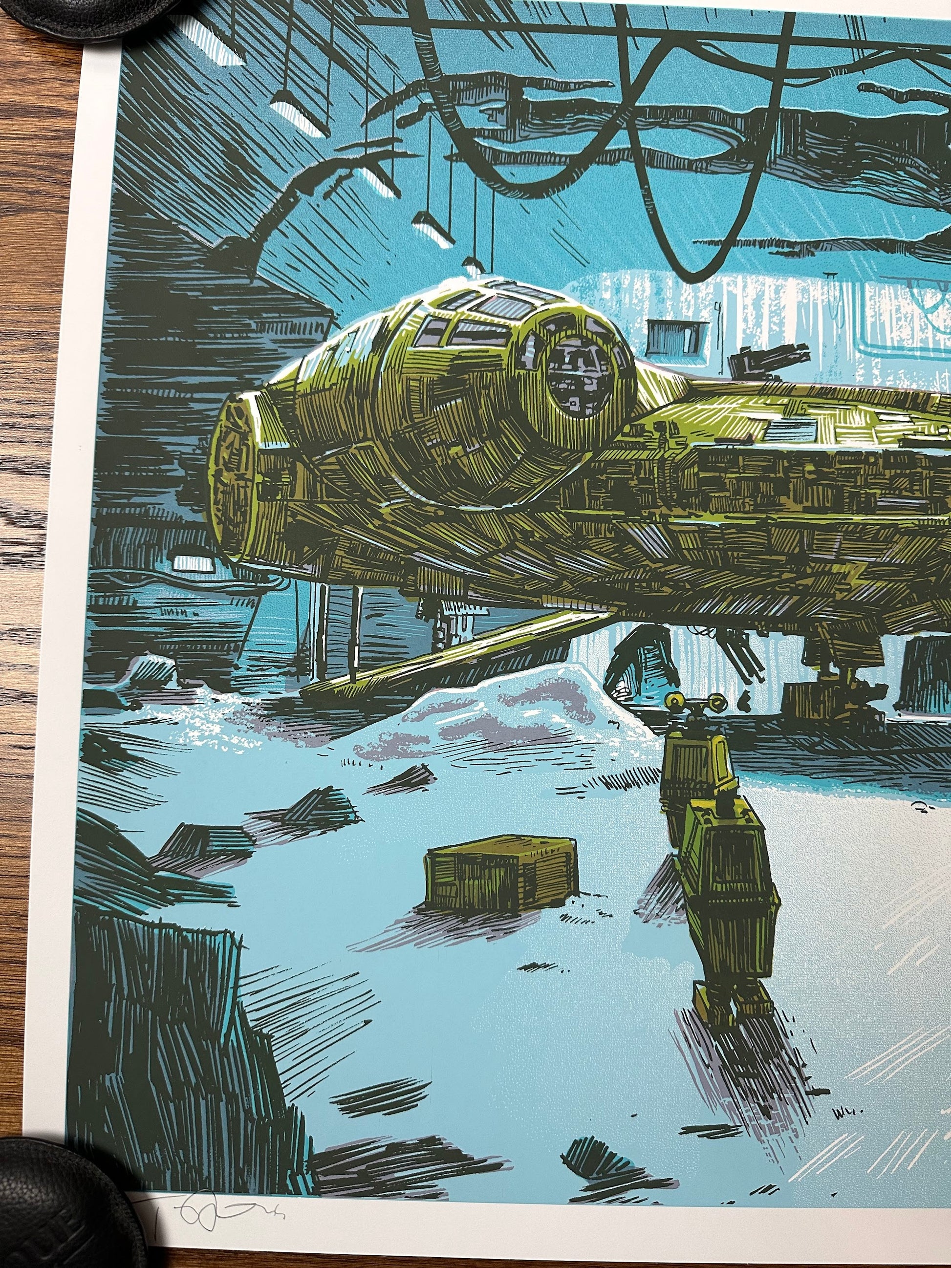 Tim Doyle – Star Wars Millennium Falcon, 30 x 20 in, art print, image 2