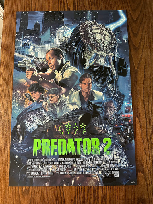 Juan Burgos - Predator 2 24x36 movie poster