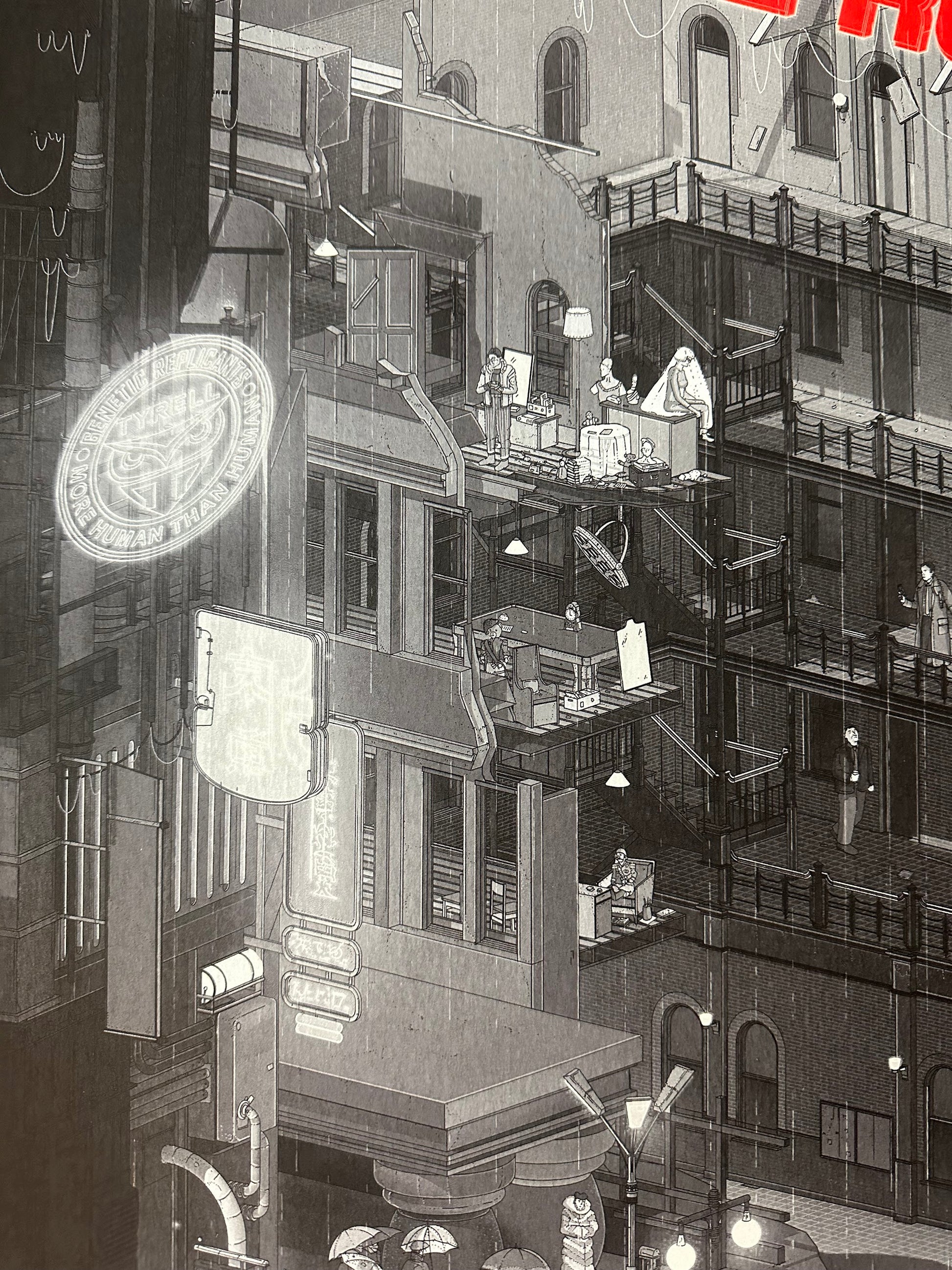 Doug John Miller – Blade Runner B&W Variant, 24 x 36 in, poster, image 3