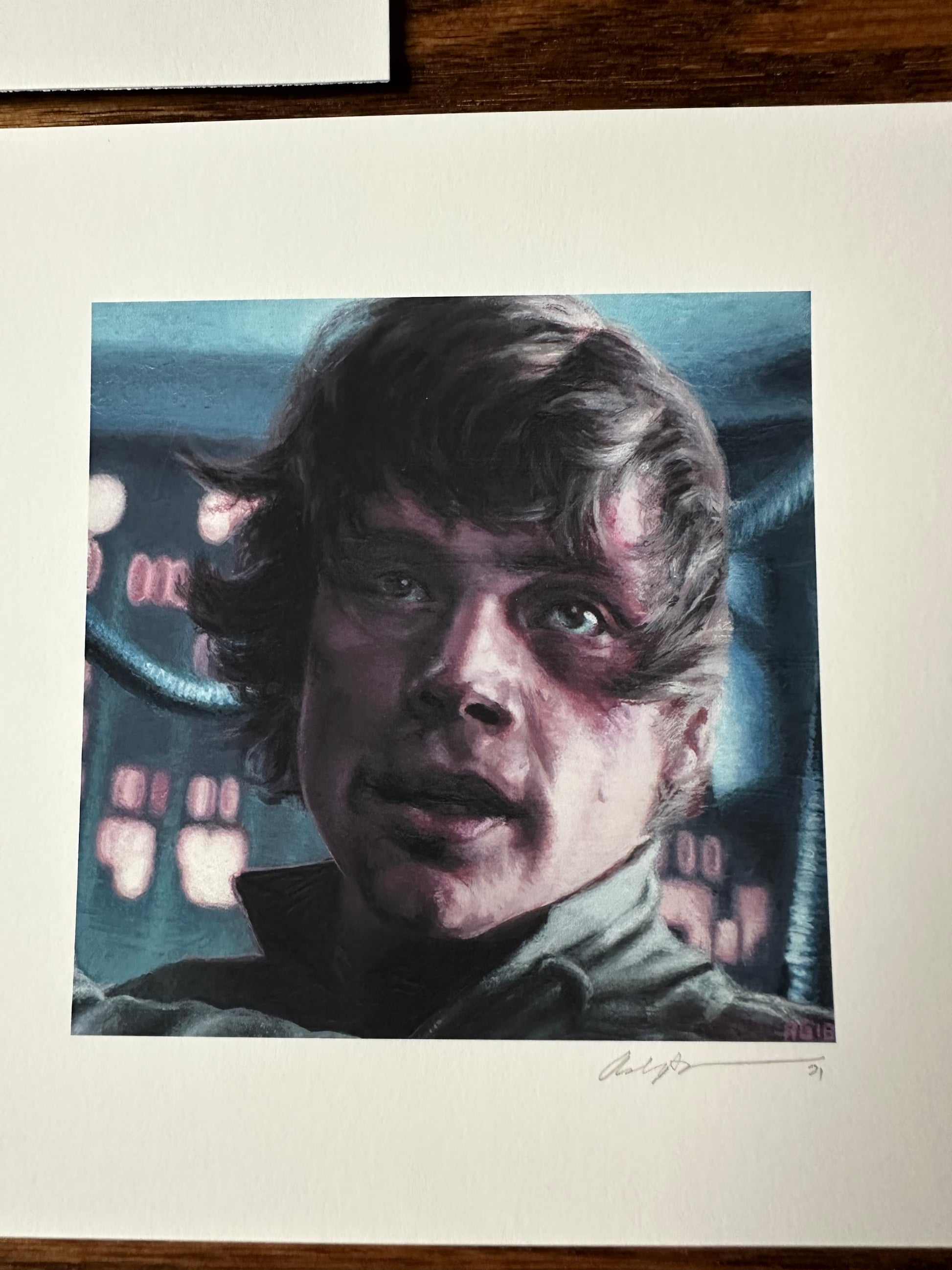 Ashton Gallagher – Leia Luke and Old Ben Portrait Set, 6 x 6 in, art print, image 4