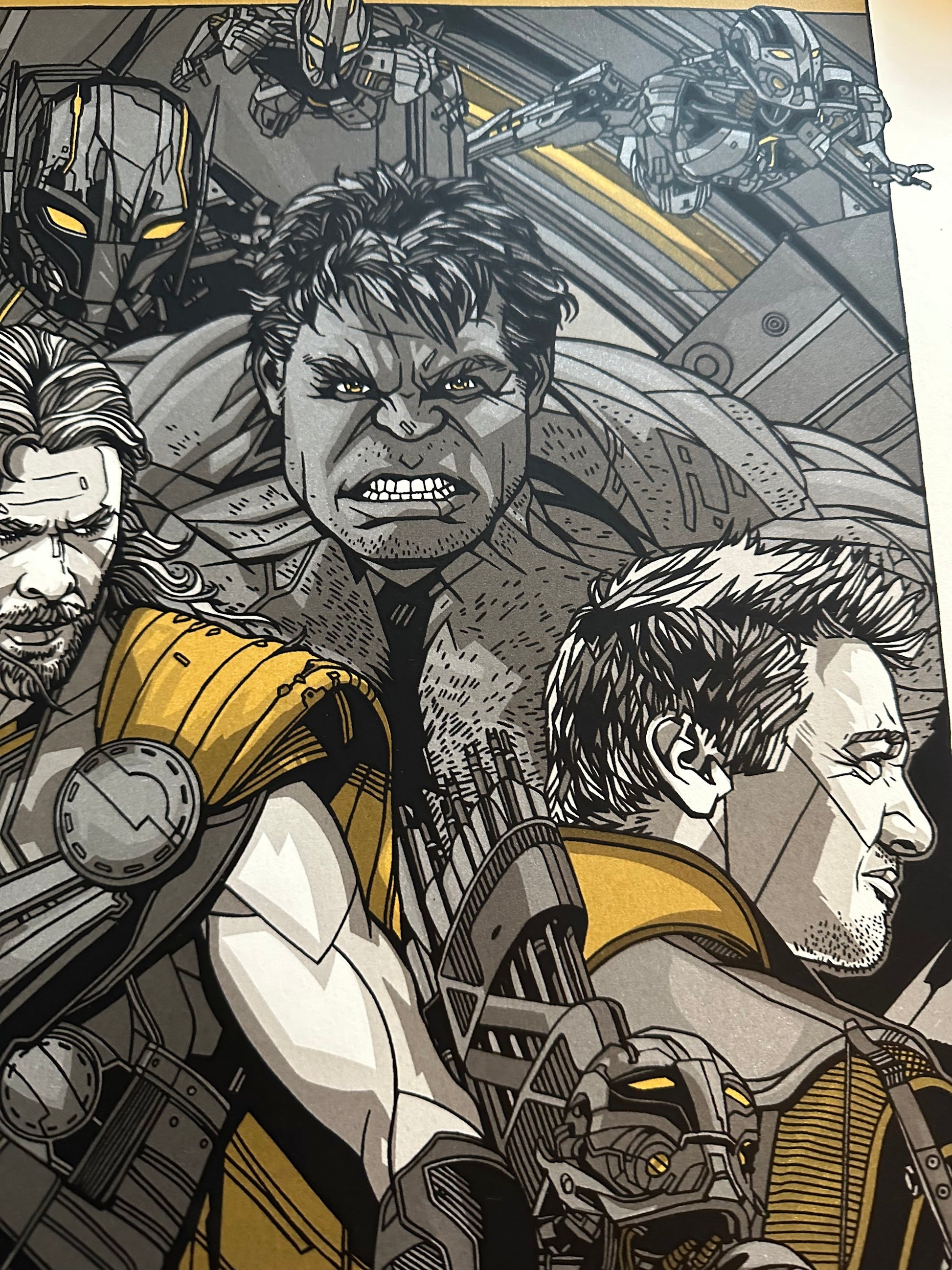 Tyler Stout – Avengers Age of Ultron Gold Variant, 24 x 36 in, poster, image 4
