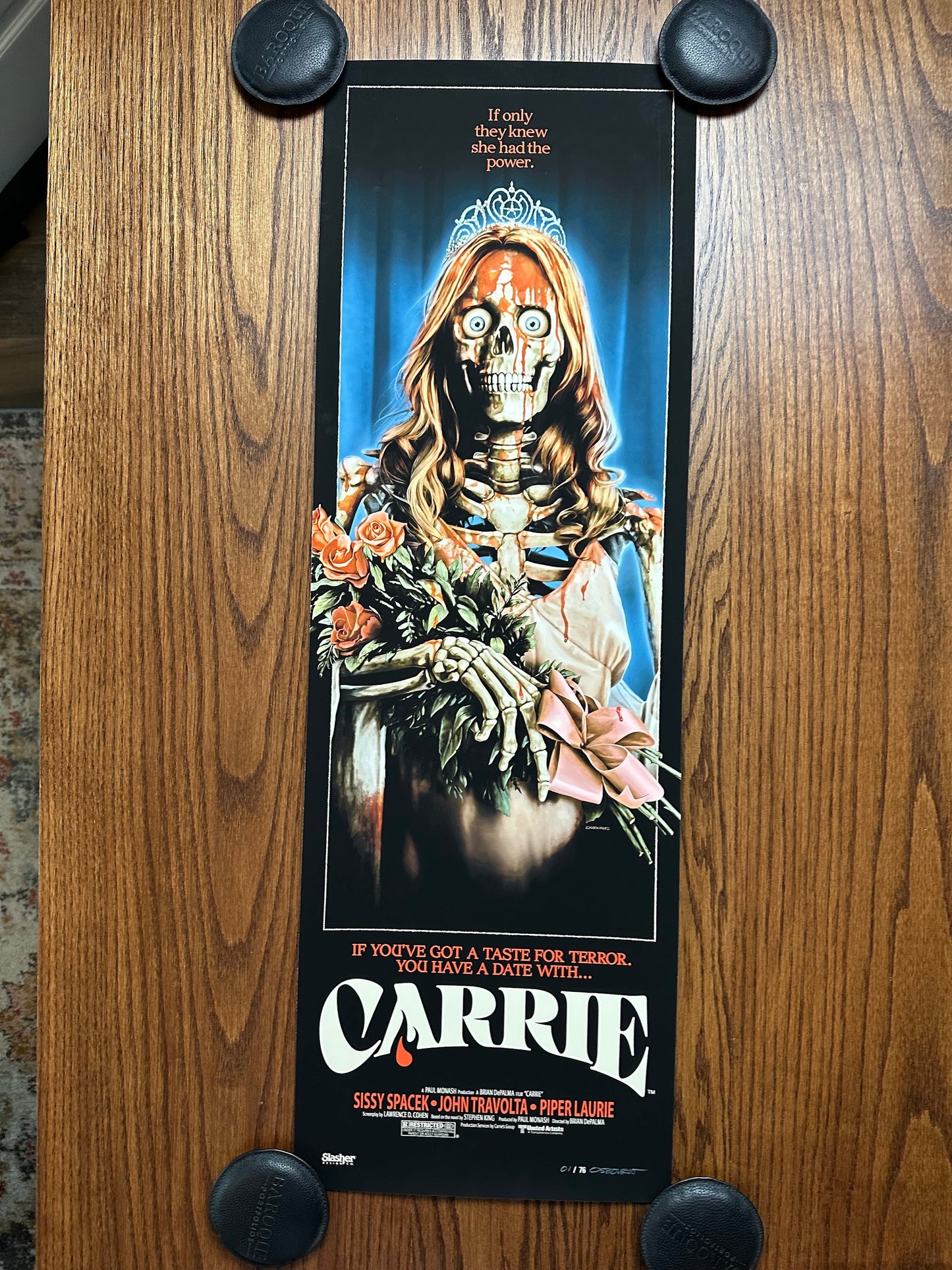 Justin Osbourn – Carrie, 12 x 36 in, art print