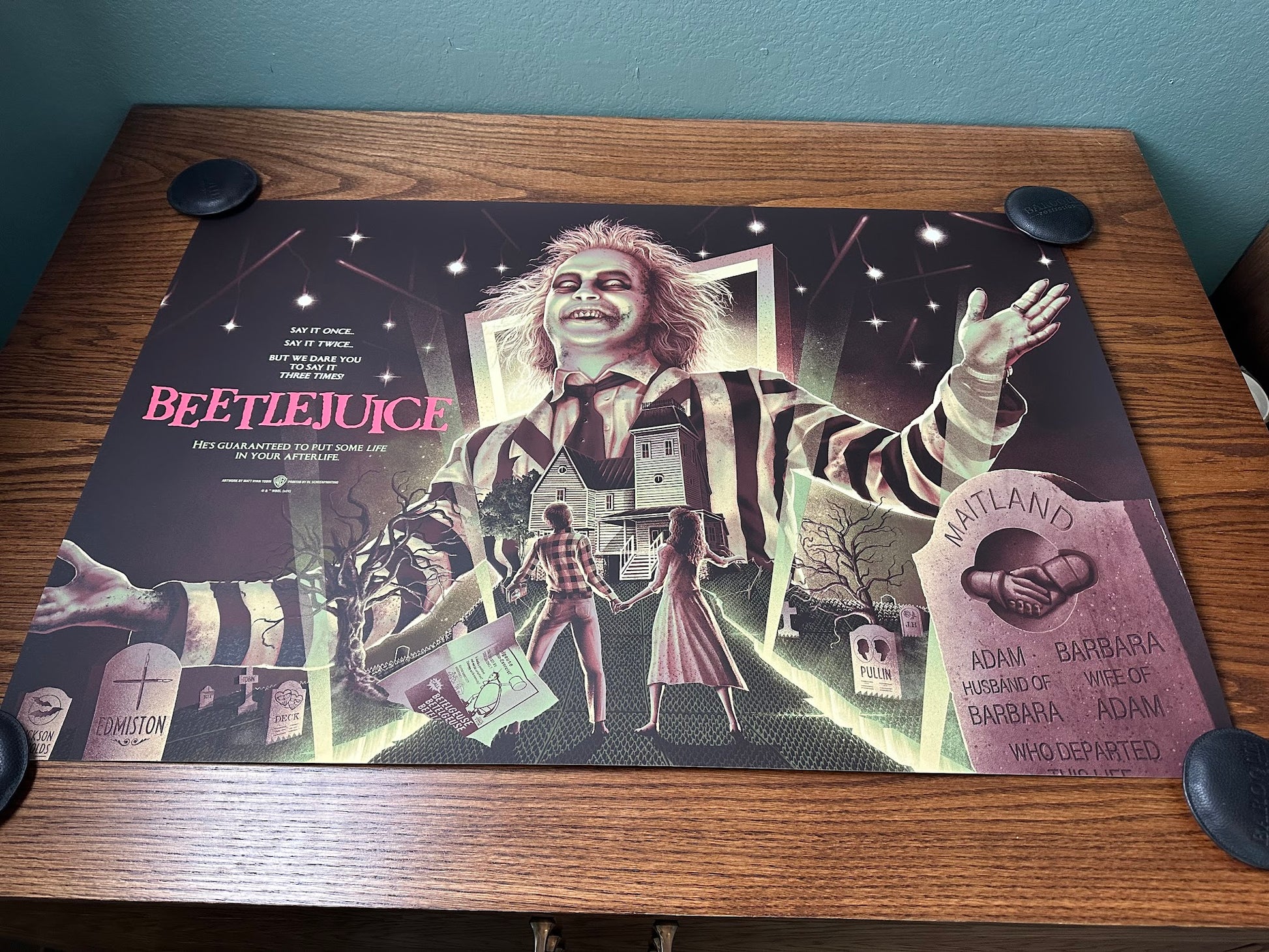 Matt Ryan Tobin – Beetlejuice Variant, 36 x 24 in, poster