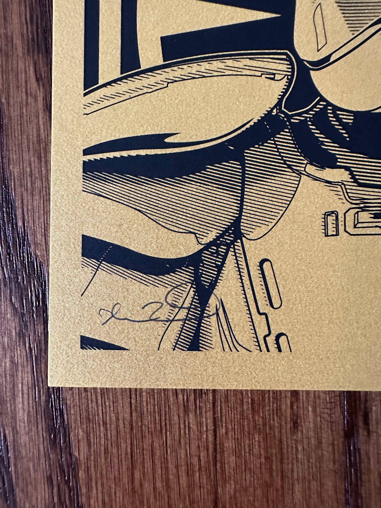 Joshua Budich - Star Wars Pratorean Guard Gold Variant 6x6 art print - detail image 3