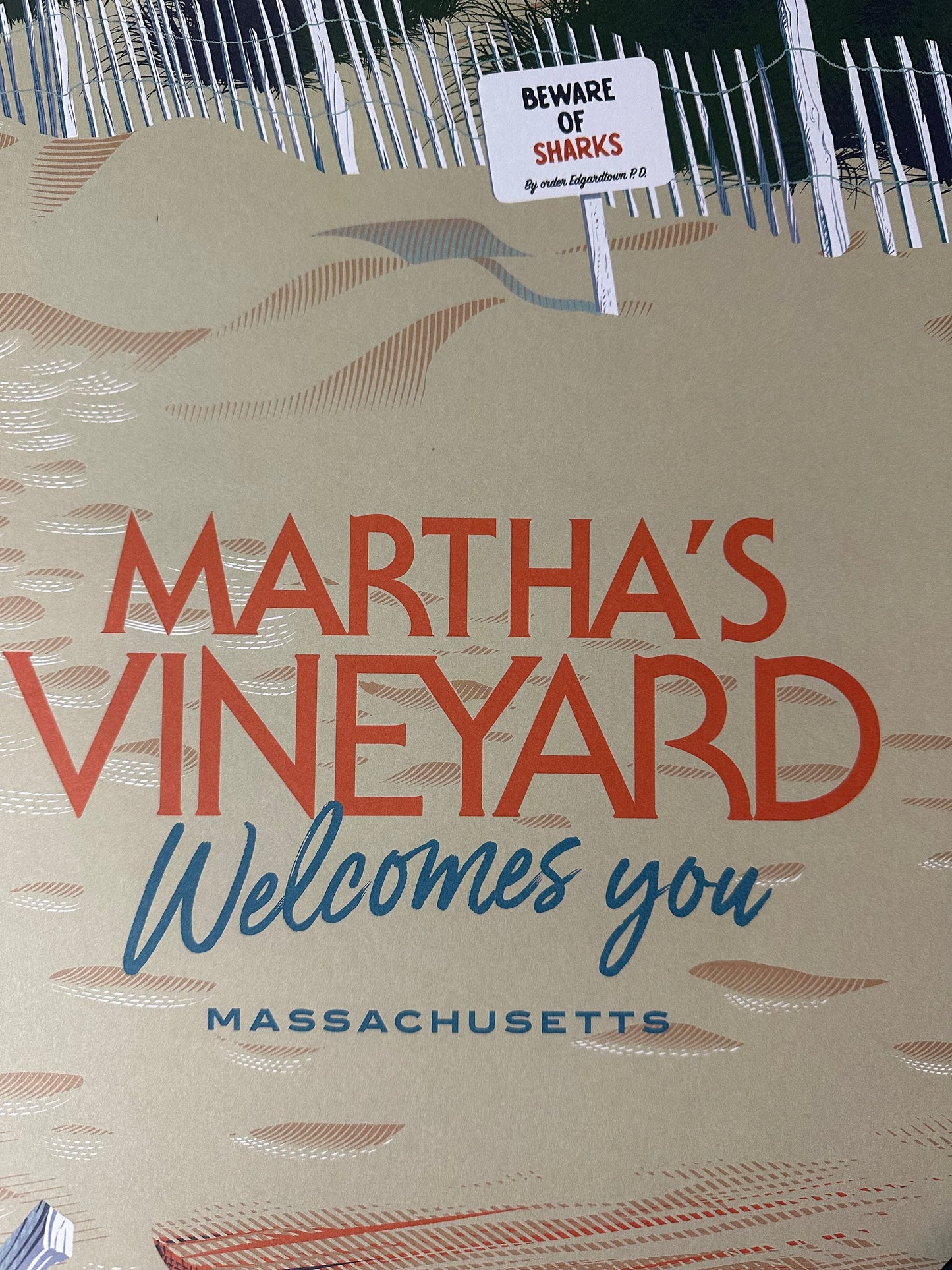 Laurent Durieux – Martha's Vineyard Offset Print, 19 5/8 x 27 1/2 in, art print, image 2