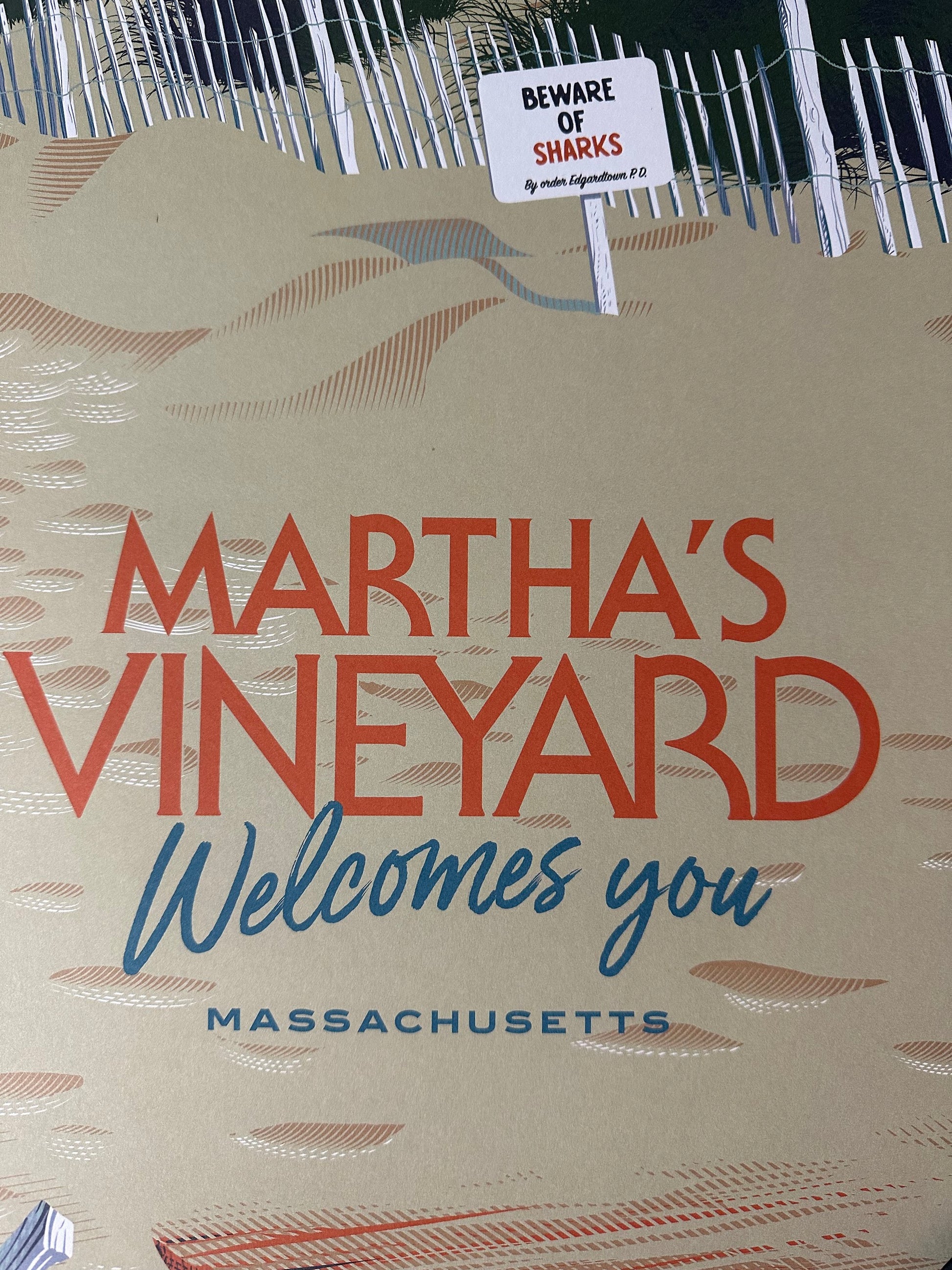 Laurent Durieux – Martha's Vineyard Offset Print, 19 5/8 x 27 1/2 in, art print, image 2