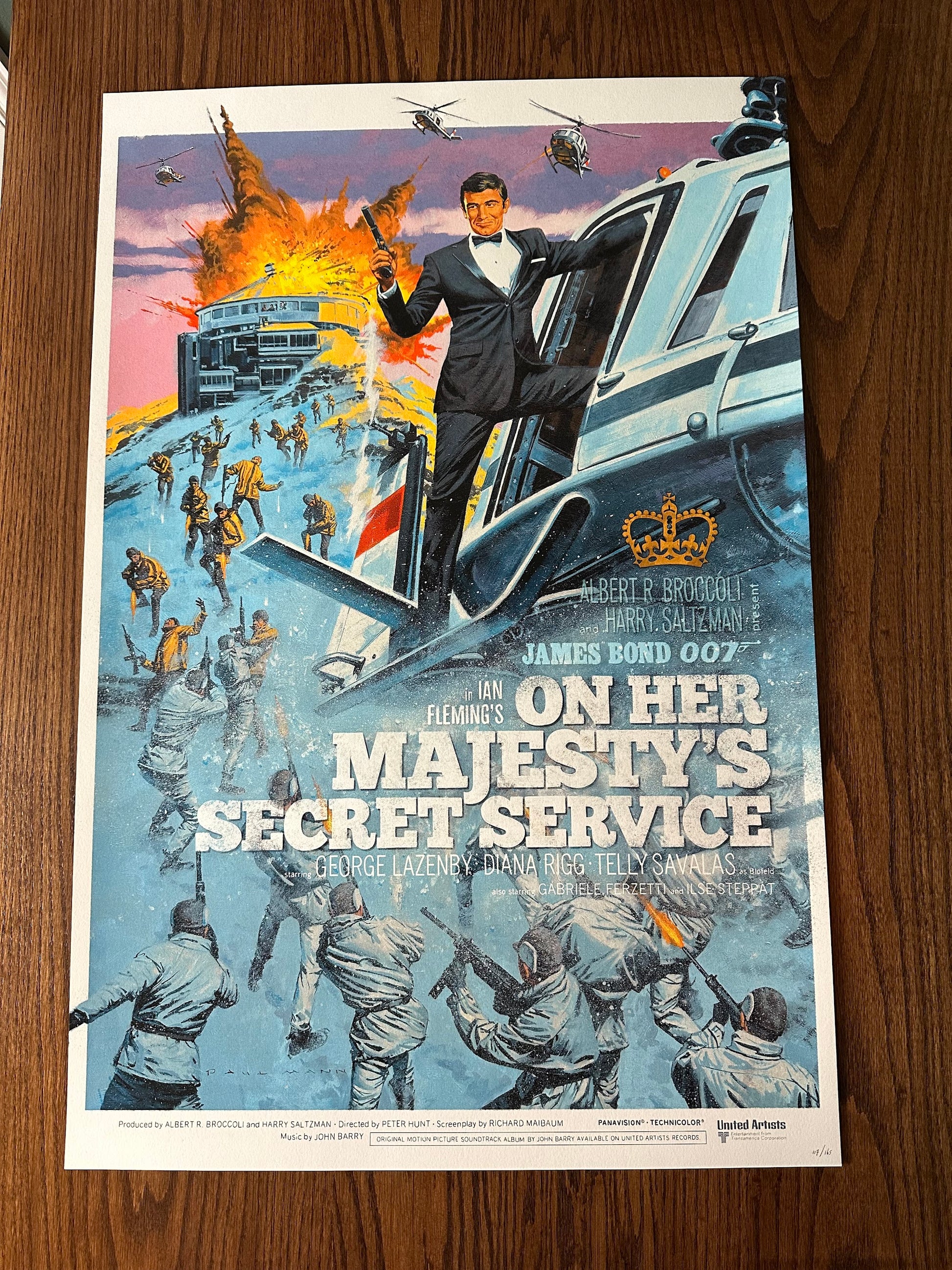Paul Mann - On Her Majesty's Secret Service 24x36 movie poster