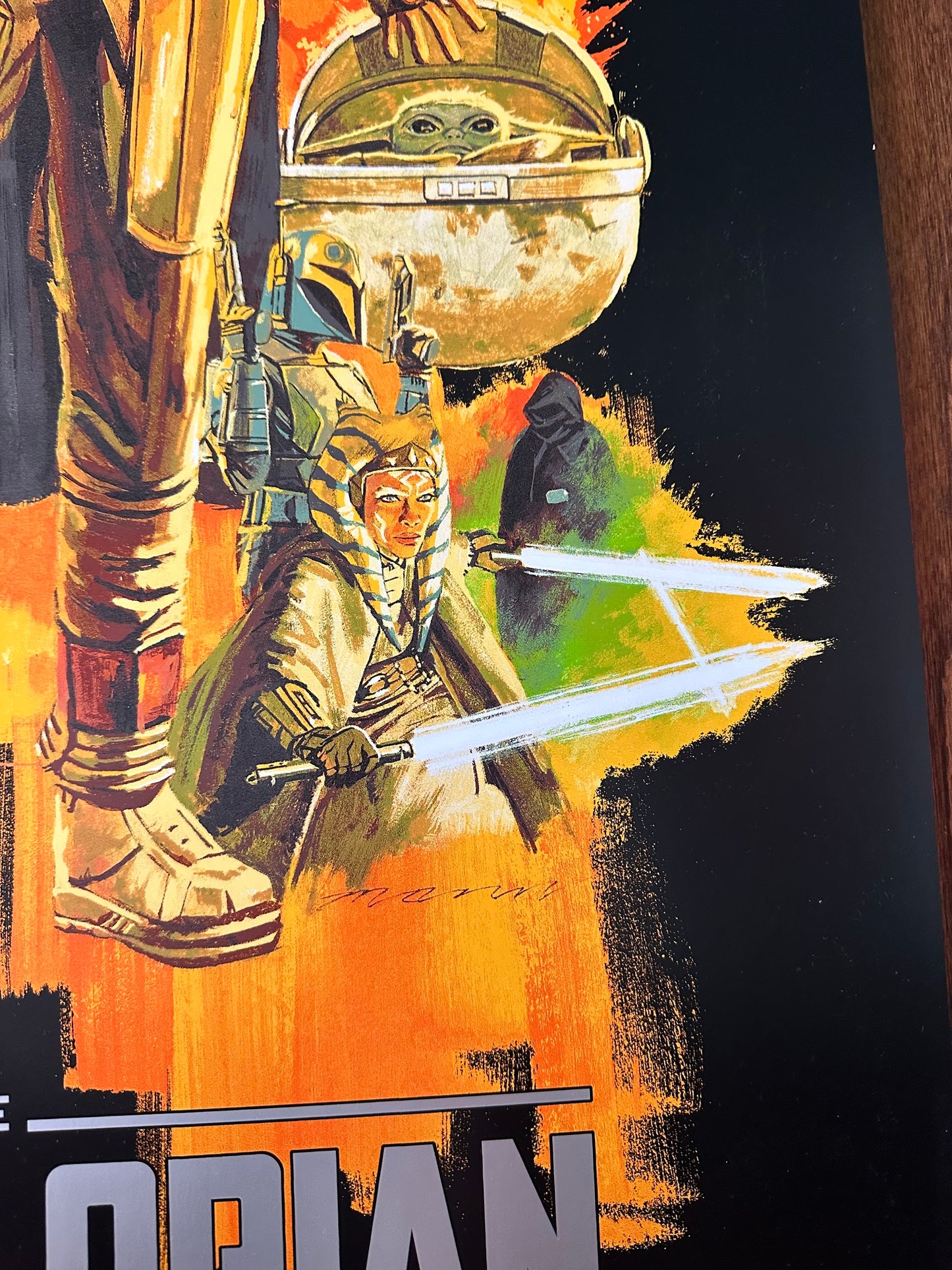 Paul Mann – The Mandalorian Foil Variant, 24 x 36 in, poster, image 6
