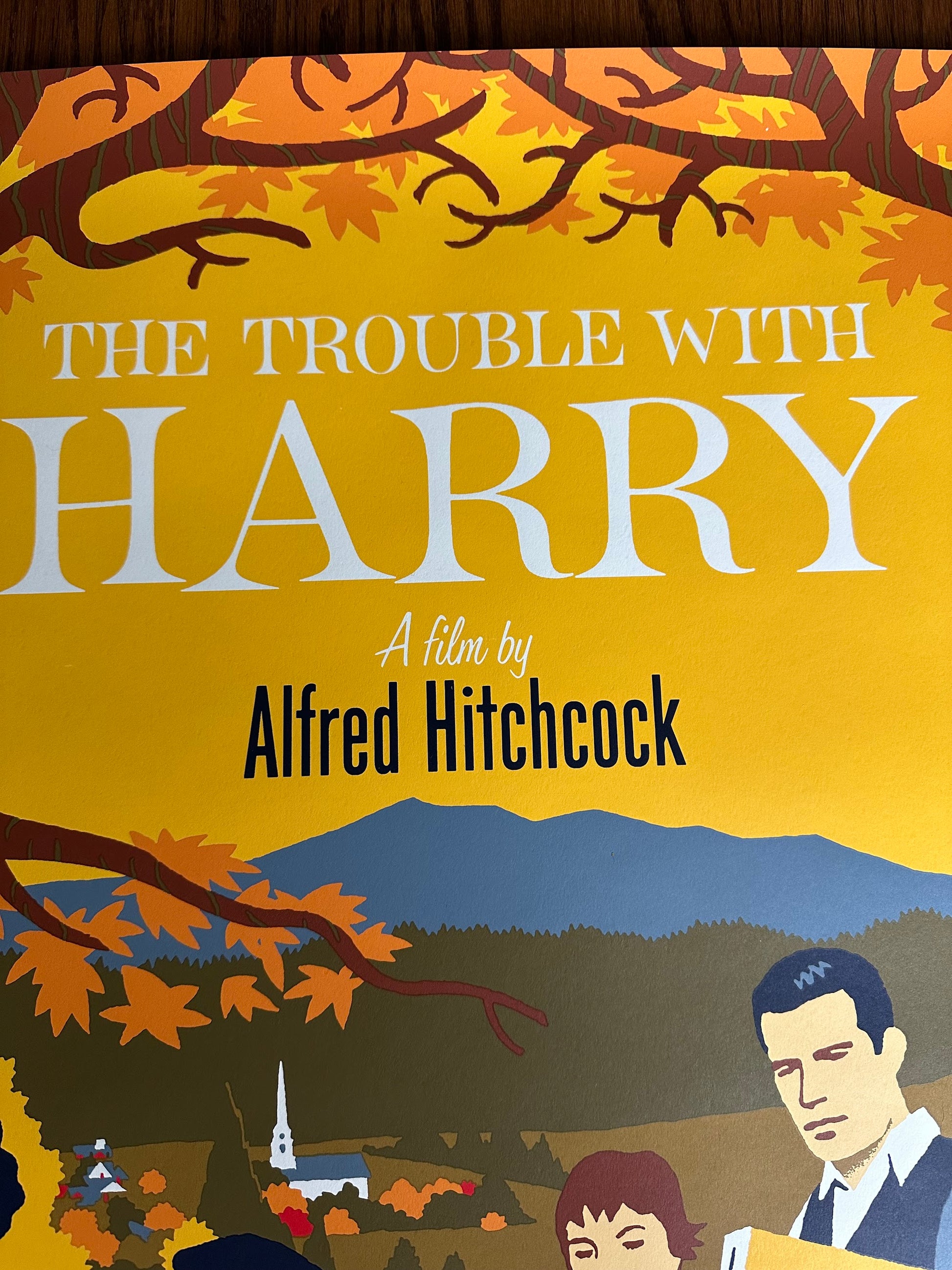 David Merveille – The Trouble With Harry, 24 x 36 in, poster, image 2