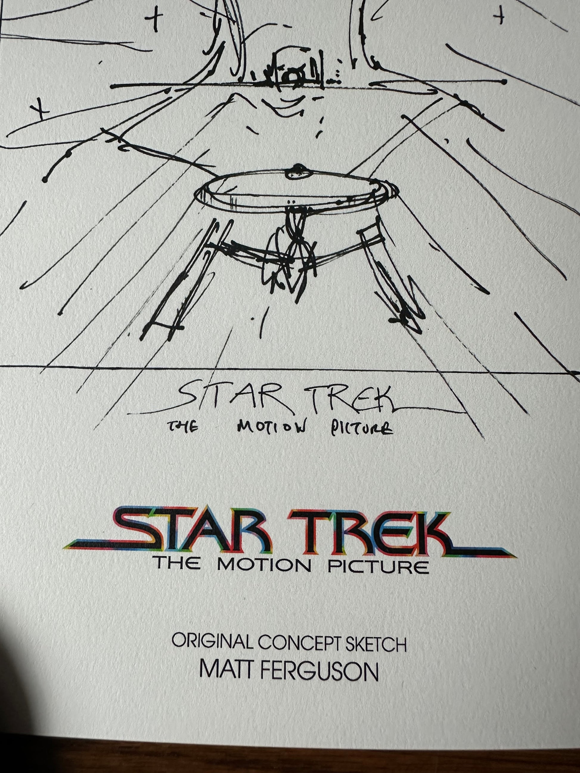 Matt Ferguson – Star Trek Motion Picture Concept Sketch, 8 1/4 x 11 3/4 in, art print, image 3