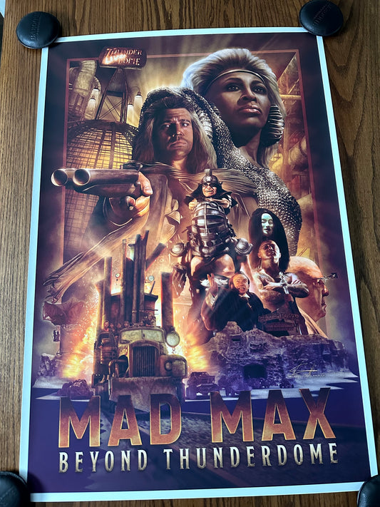 Casey Callender – Mad Max Beyond the Thunderdome, 24 x 36 in, poster