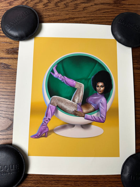Mona Collentine – Ball Chair, 11 x 14 in, art print