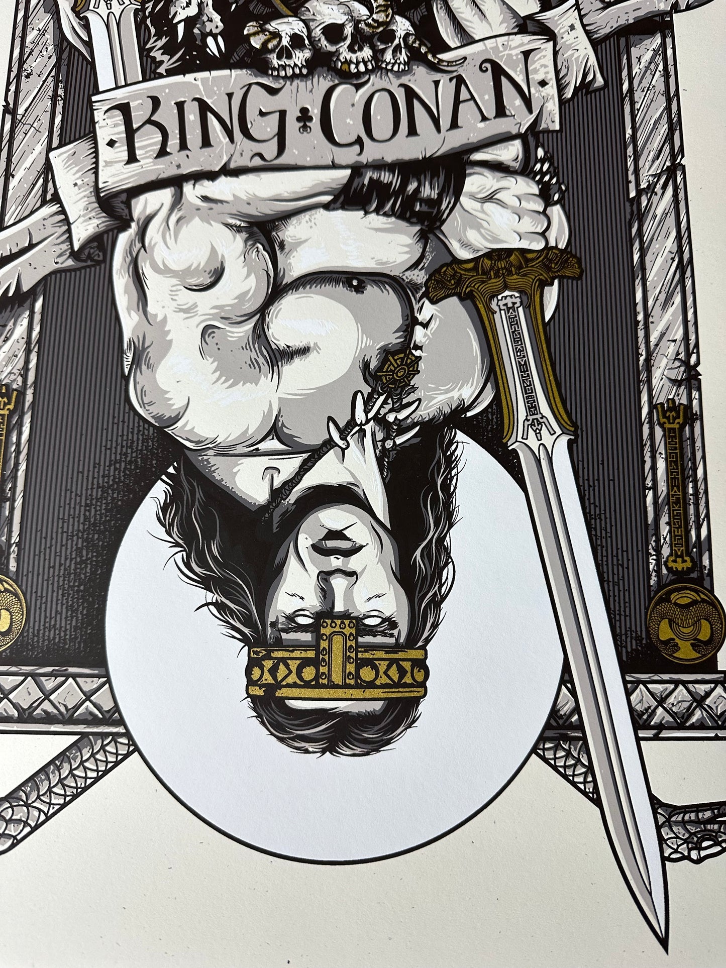 Patrick Connan – Conan The Barbarian King of Clubs "King Conan", 18 x 24 in, art print, image 3