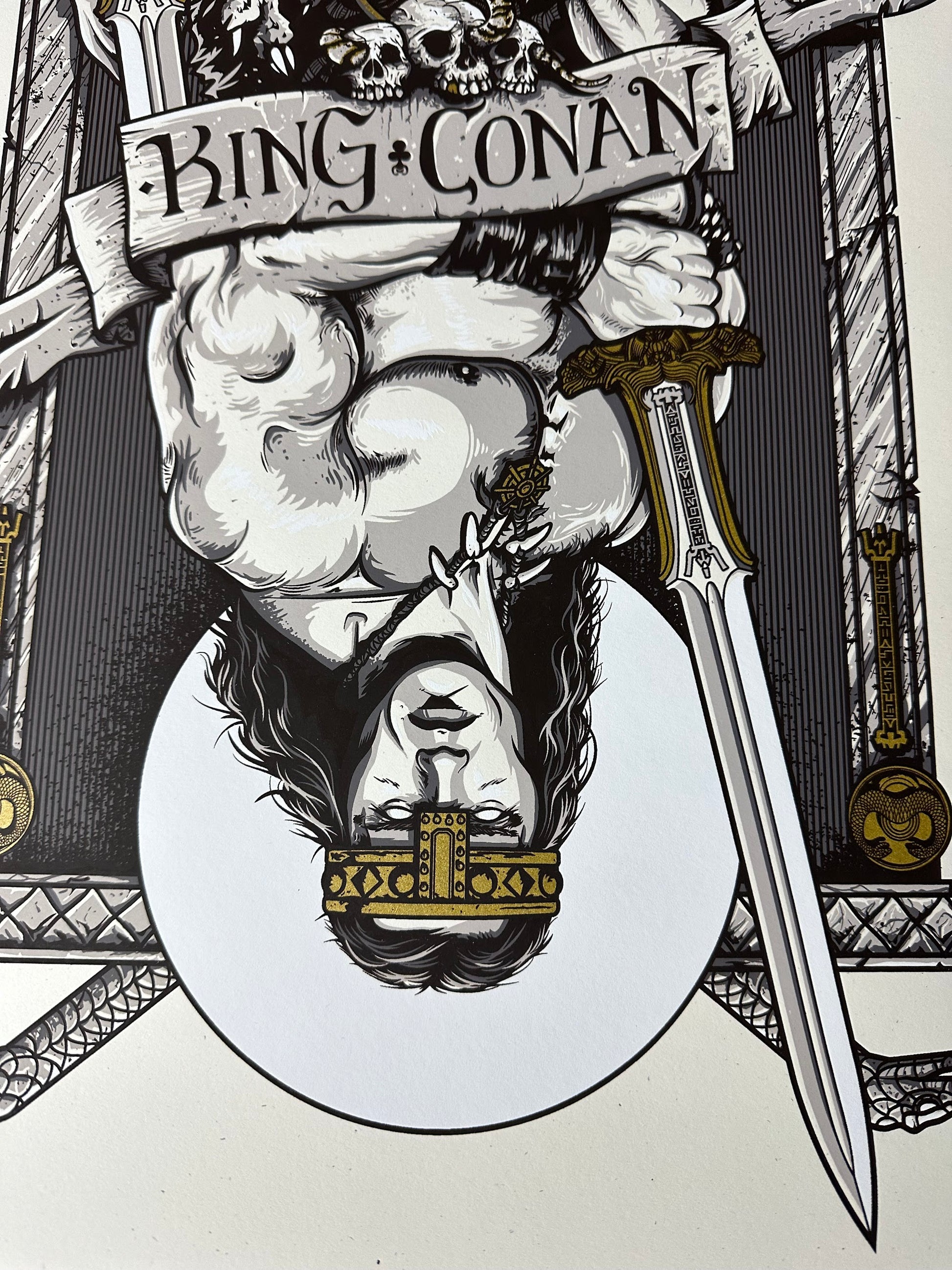 Patrick Connan – Conan The Barbarian King of Clubs "King Conan", 18 x 24 in, art print, image 3