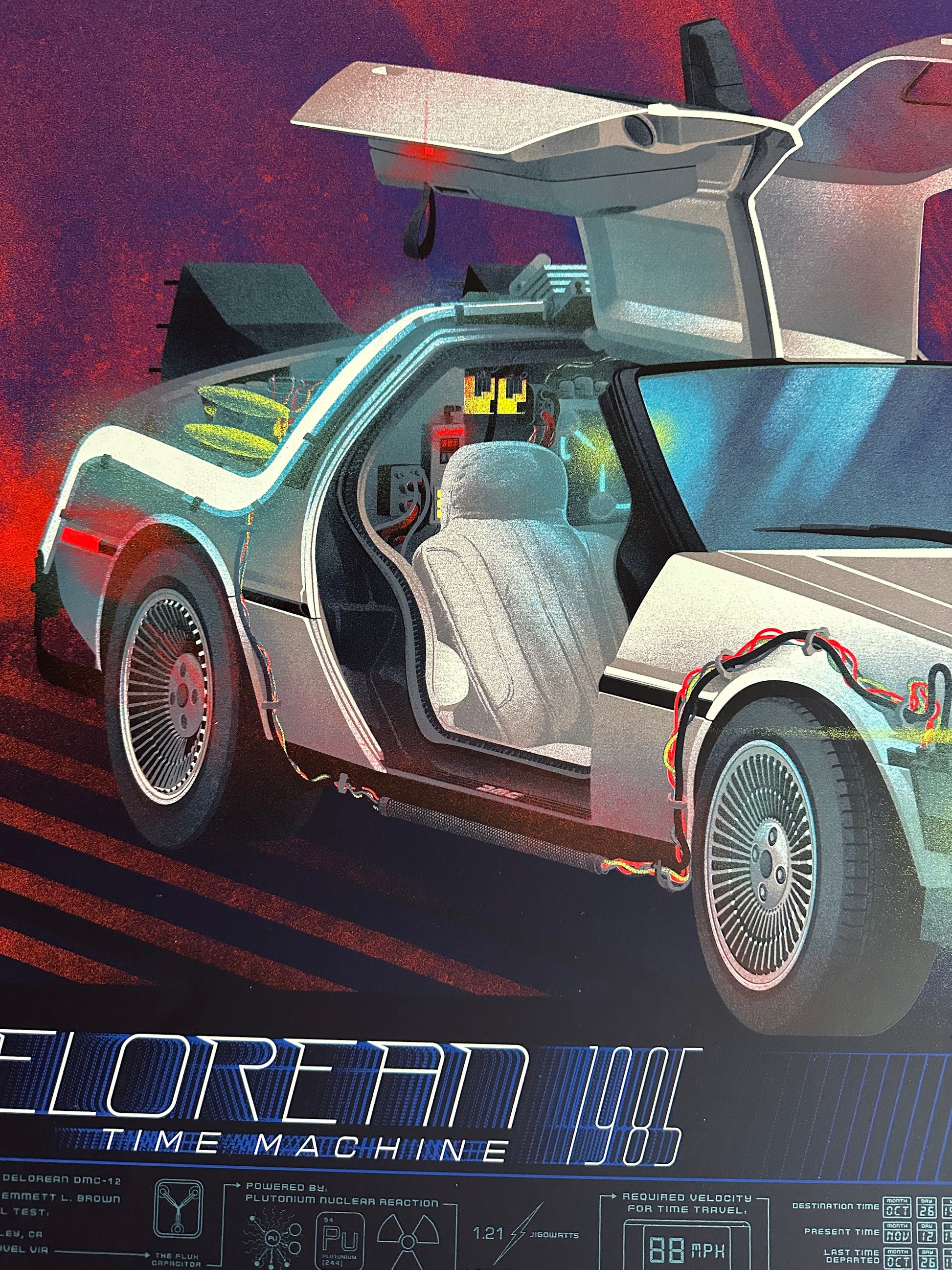 Kevin Tong – Back to the Future, 36 x 24 in, poster