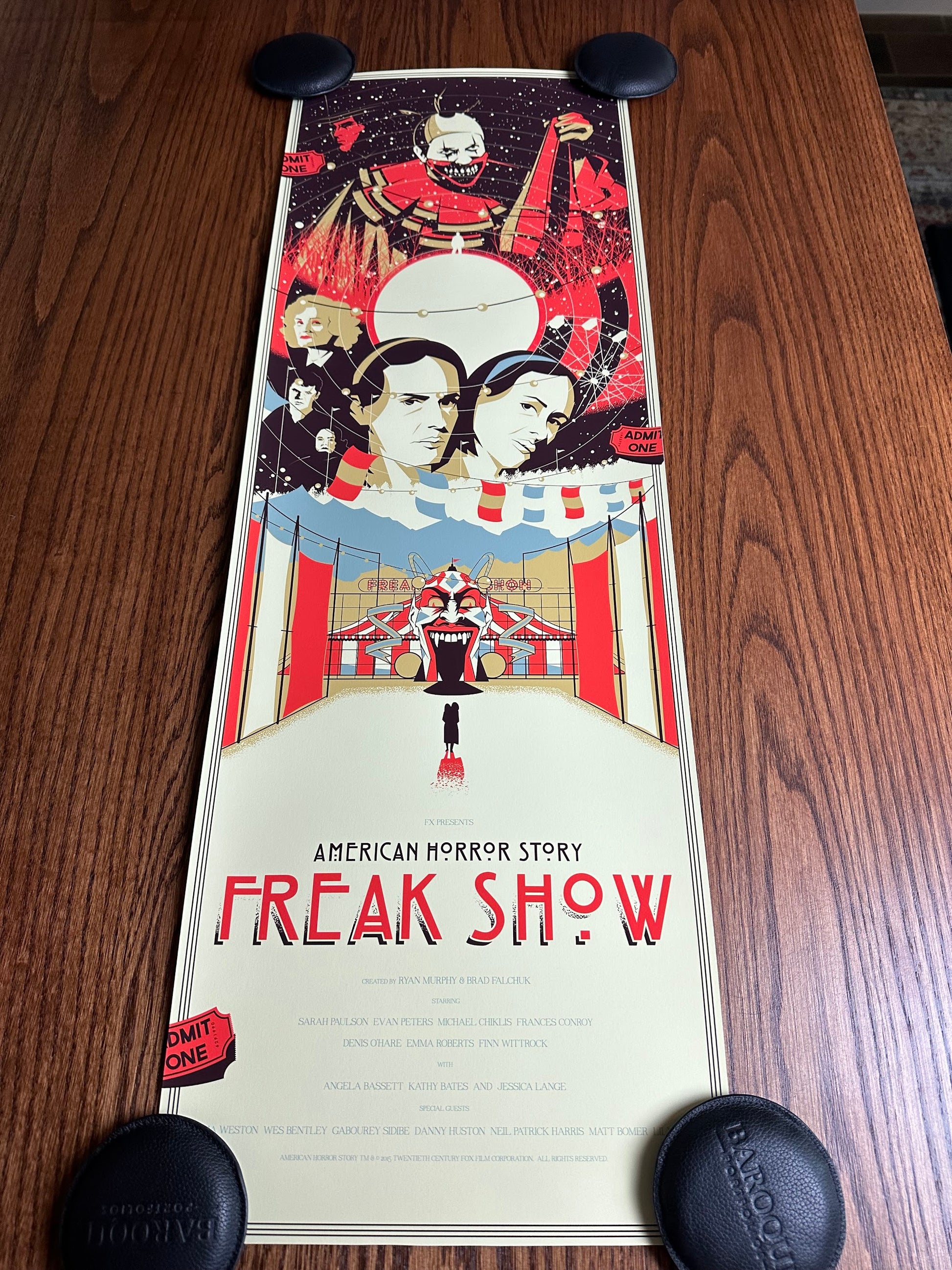 Marinko Milosevski – American Horror Story Freak Show Variant, 12 x 36 in, art print, image 2