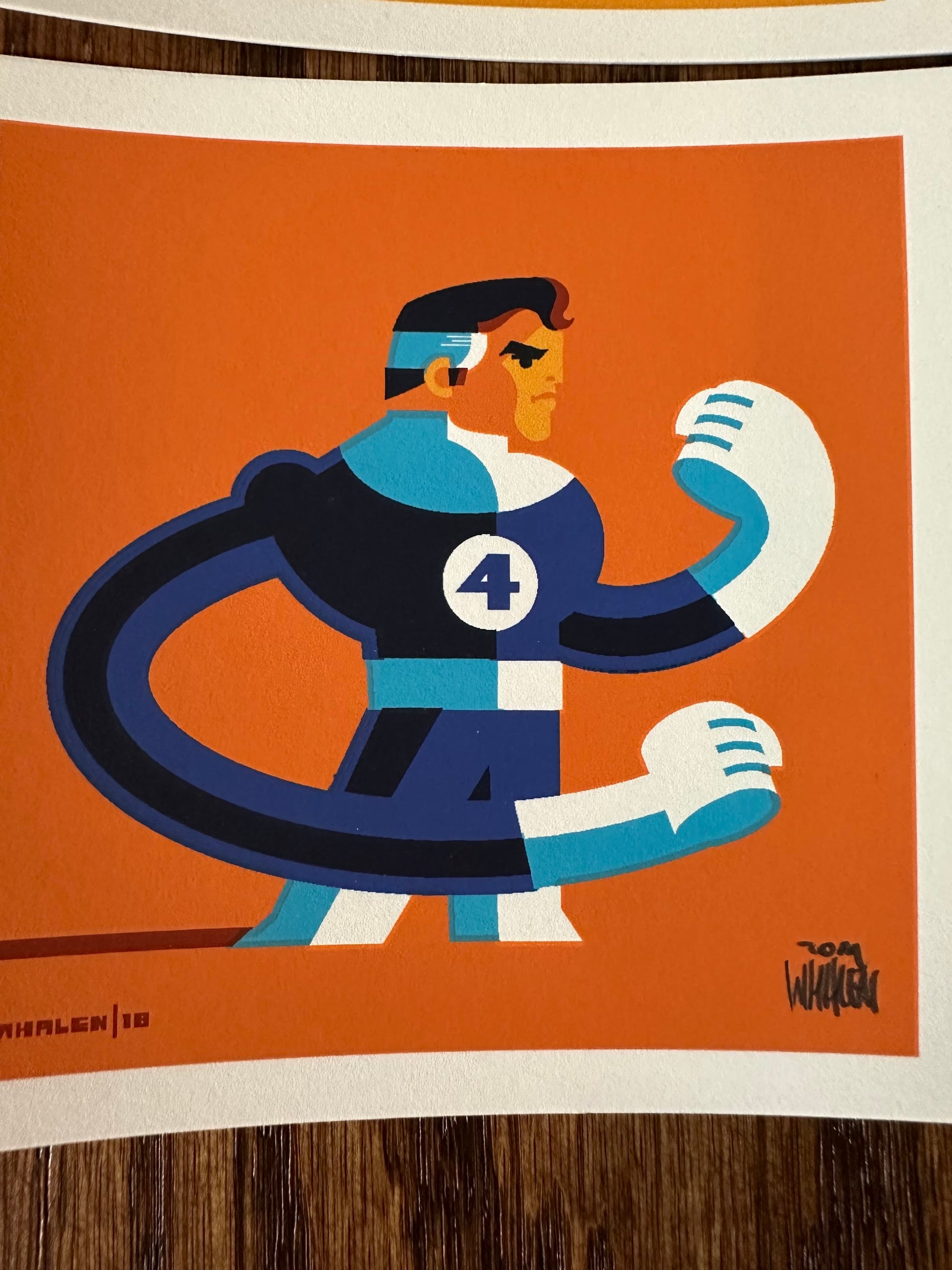 Tom Whalen - Fantastic Four Set 4x4 art print - detail image 3