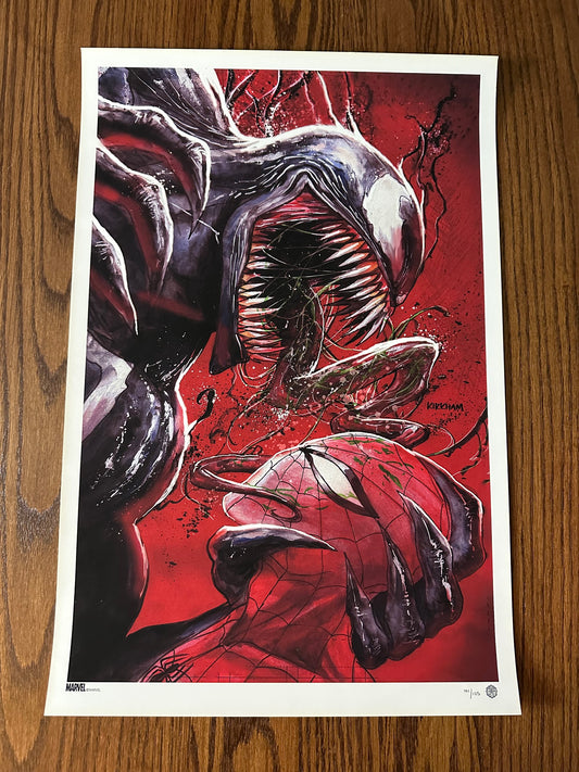 Tyler Kirkman – Spider-Man vs Venom, 16 x 24 in, art print