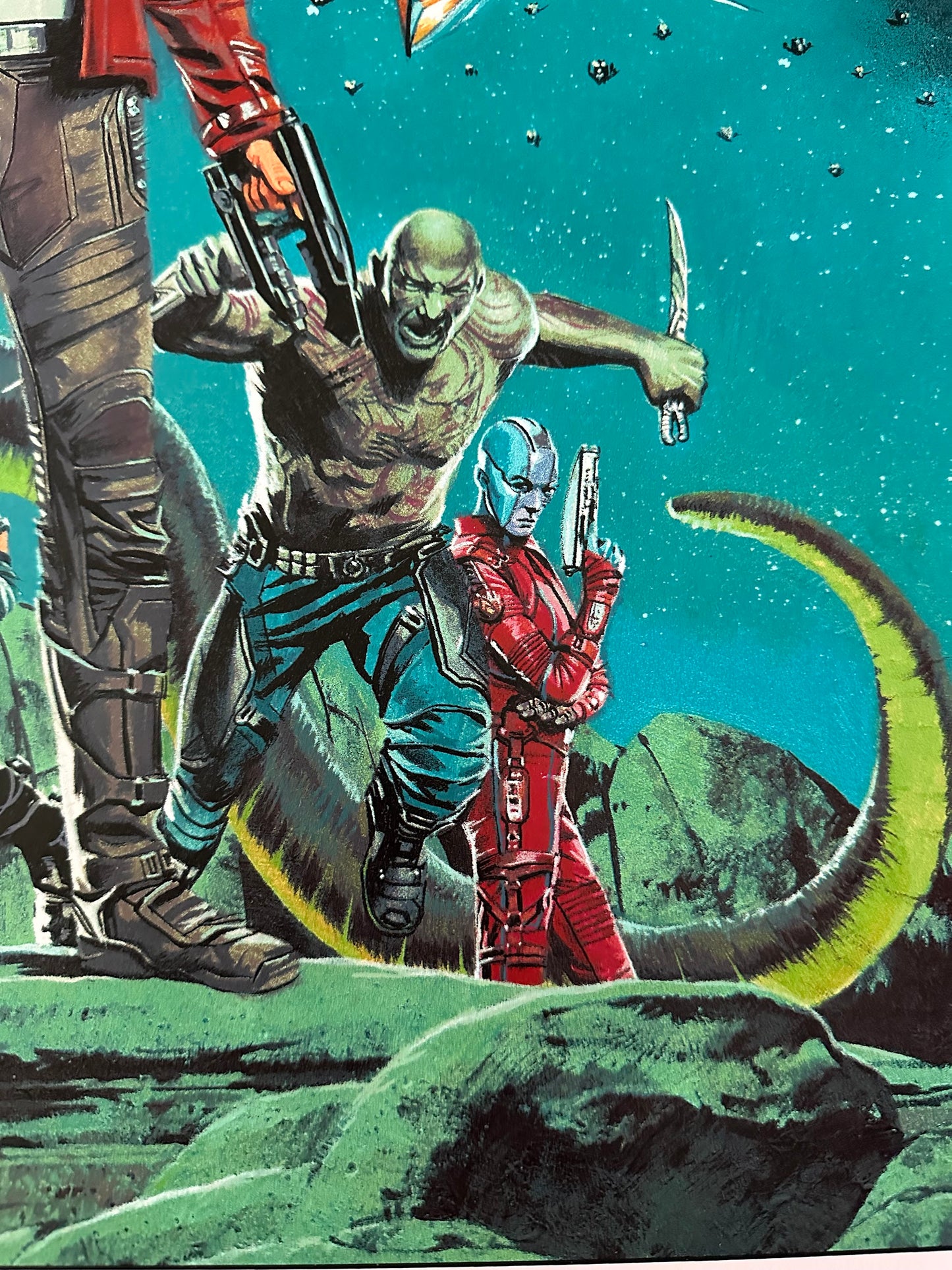 Paul Mann – Guardians of the Galaxy 2 White Variant, 24 x 36 in, poster, image 5