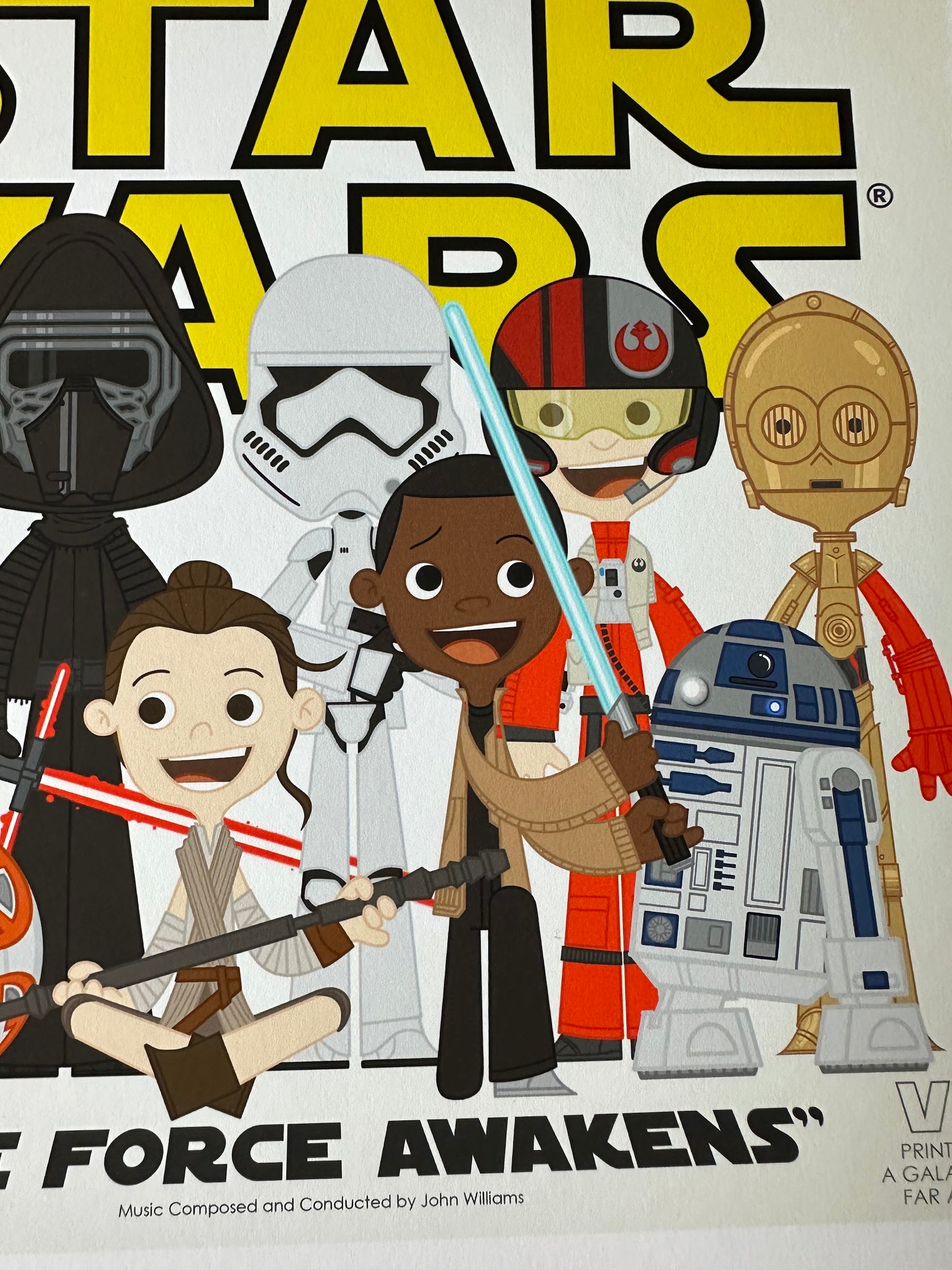 Joey Spioto – Star Wars Force Awakens Album Cover, 12 x 12 in, art print