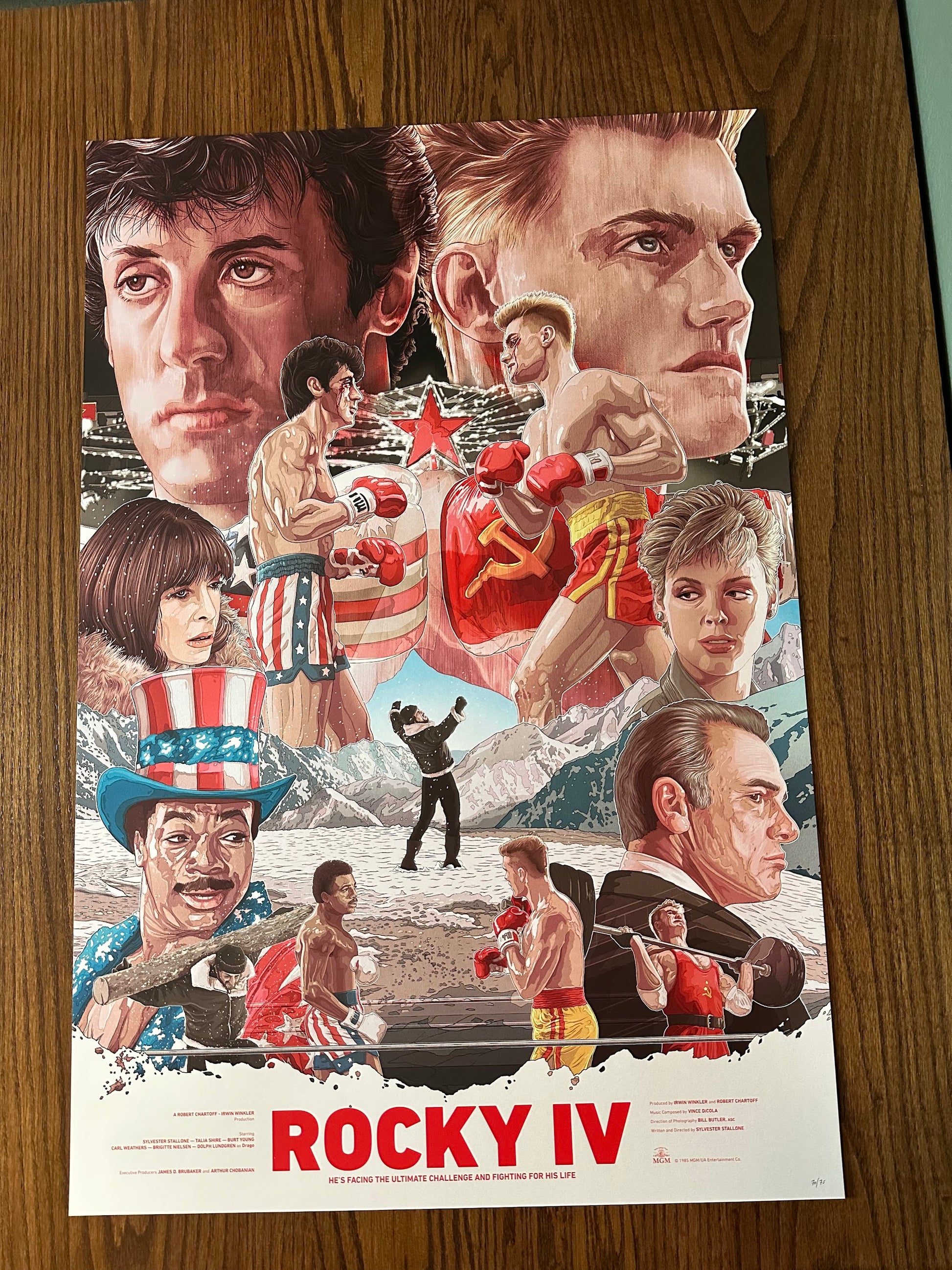Tavo Montanez - Rocky 4 24x36 movie poster