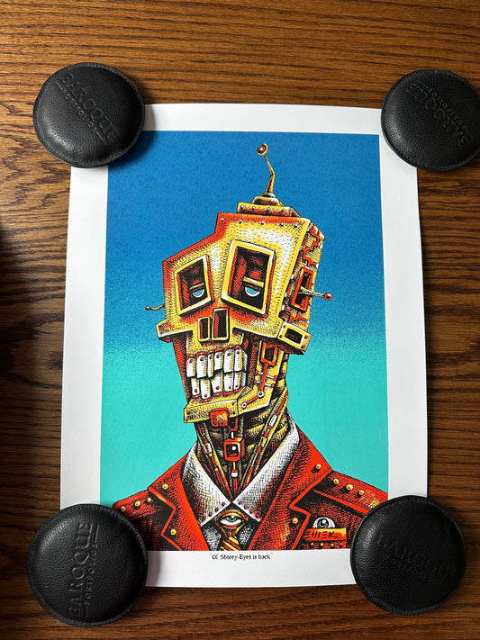 Emek – Ol Storey-Eyes is Back, 12 x 16 in, art print