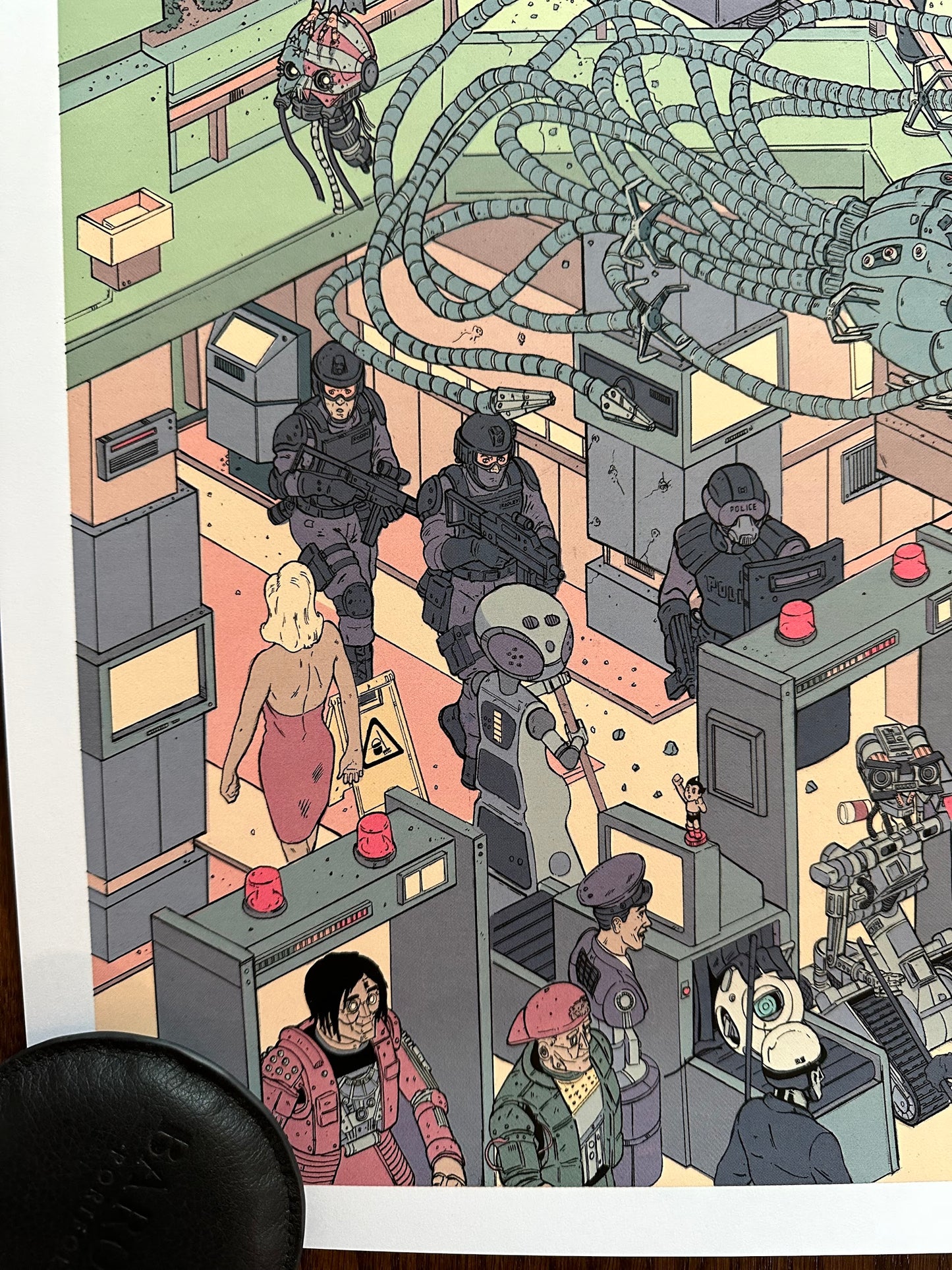 Laurie Greasley – The Raid 3 Scourge of the Machines, 24 x 36 in, poster, image 8