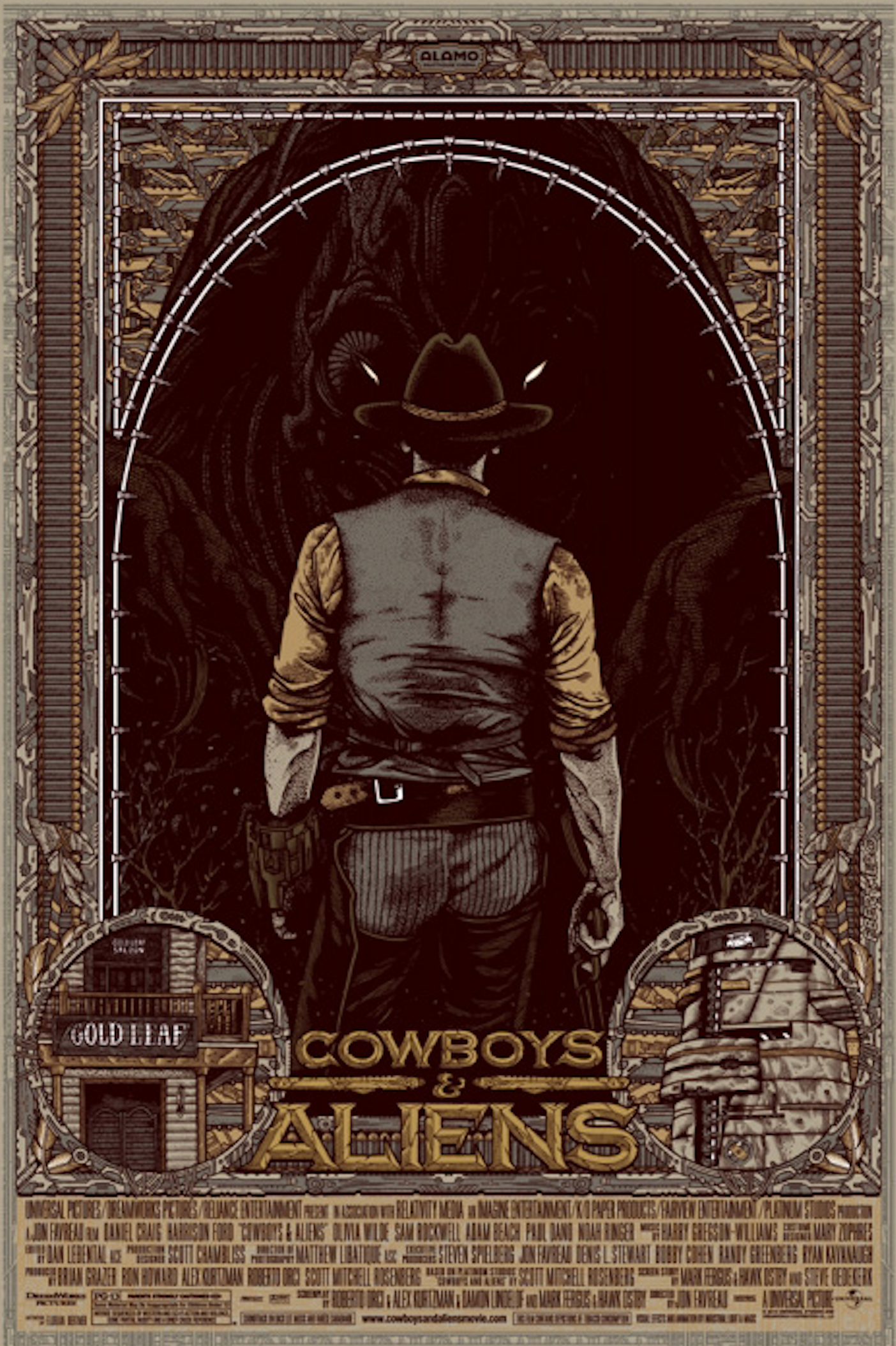 Florian Bertmer – Cowboys & Aliens, 24 x 36 in, poster, image 8