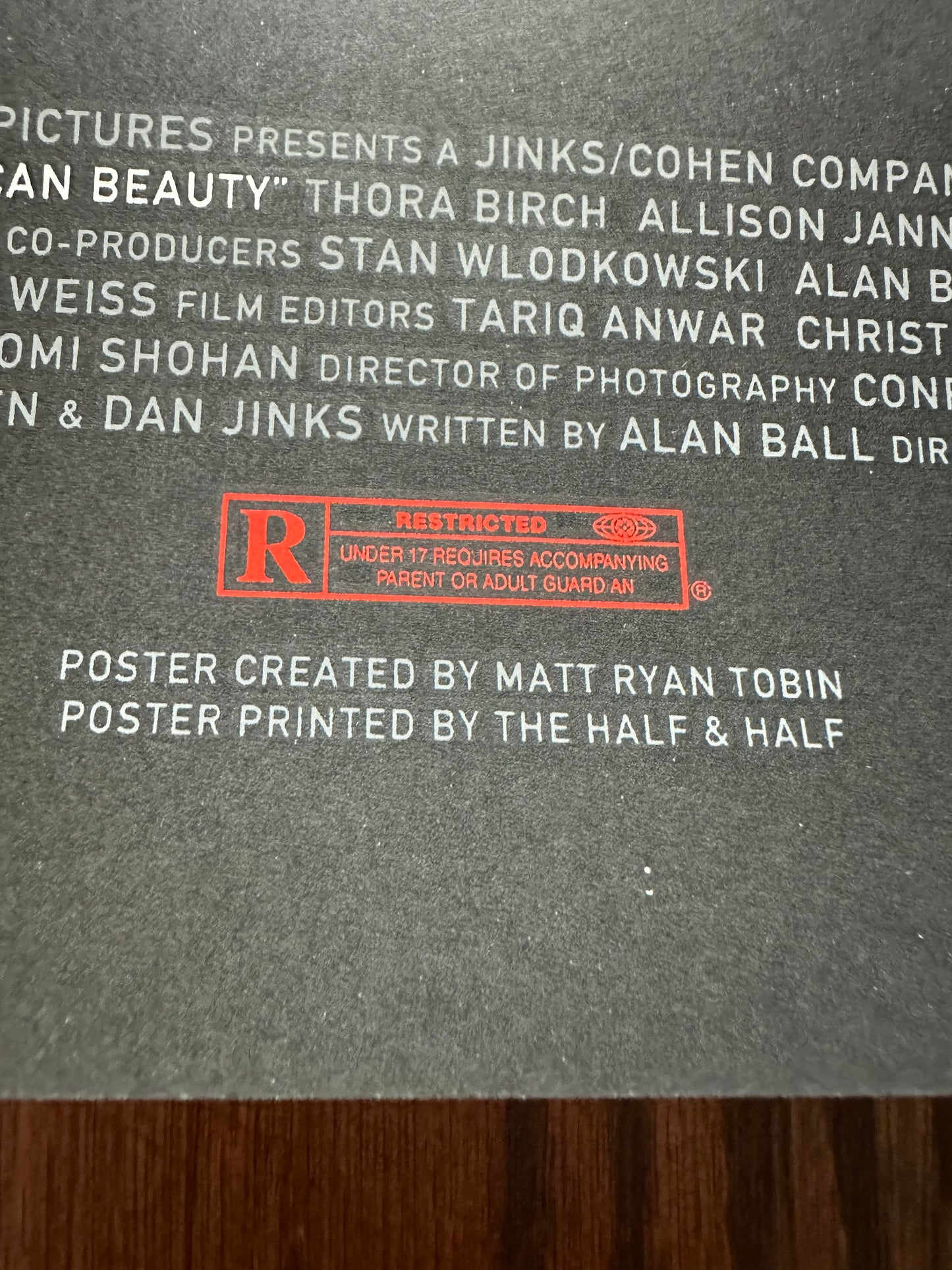 Matt Ryan Tobin – American Beauty, 24 x 36 in, poster, image 8