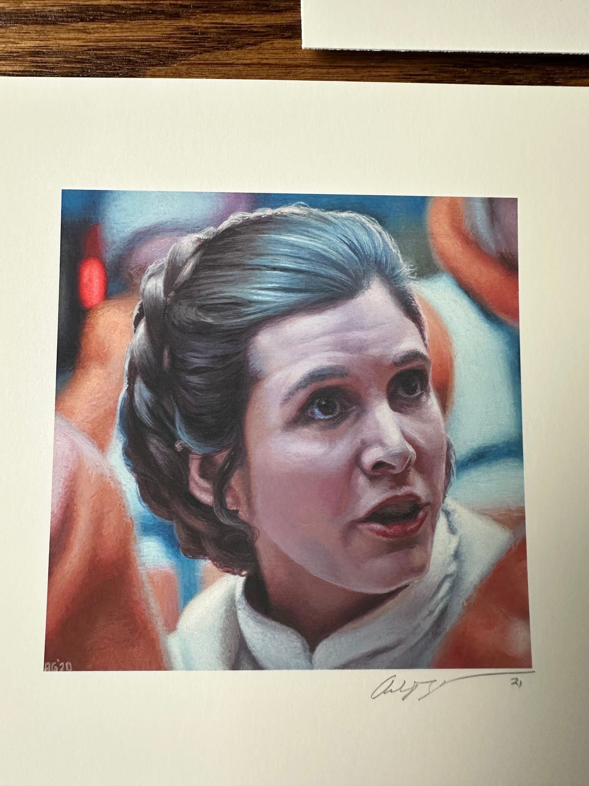 Ashton Gallagher – Leia Luke and Old Ben Portrait Set, 6 x 6 in, art print, image 3