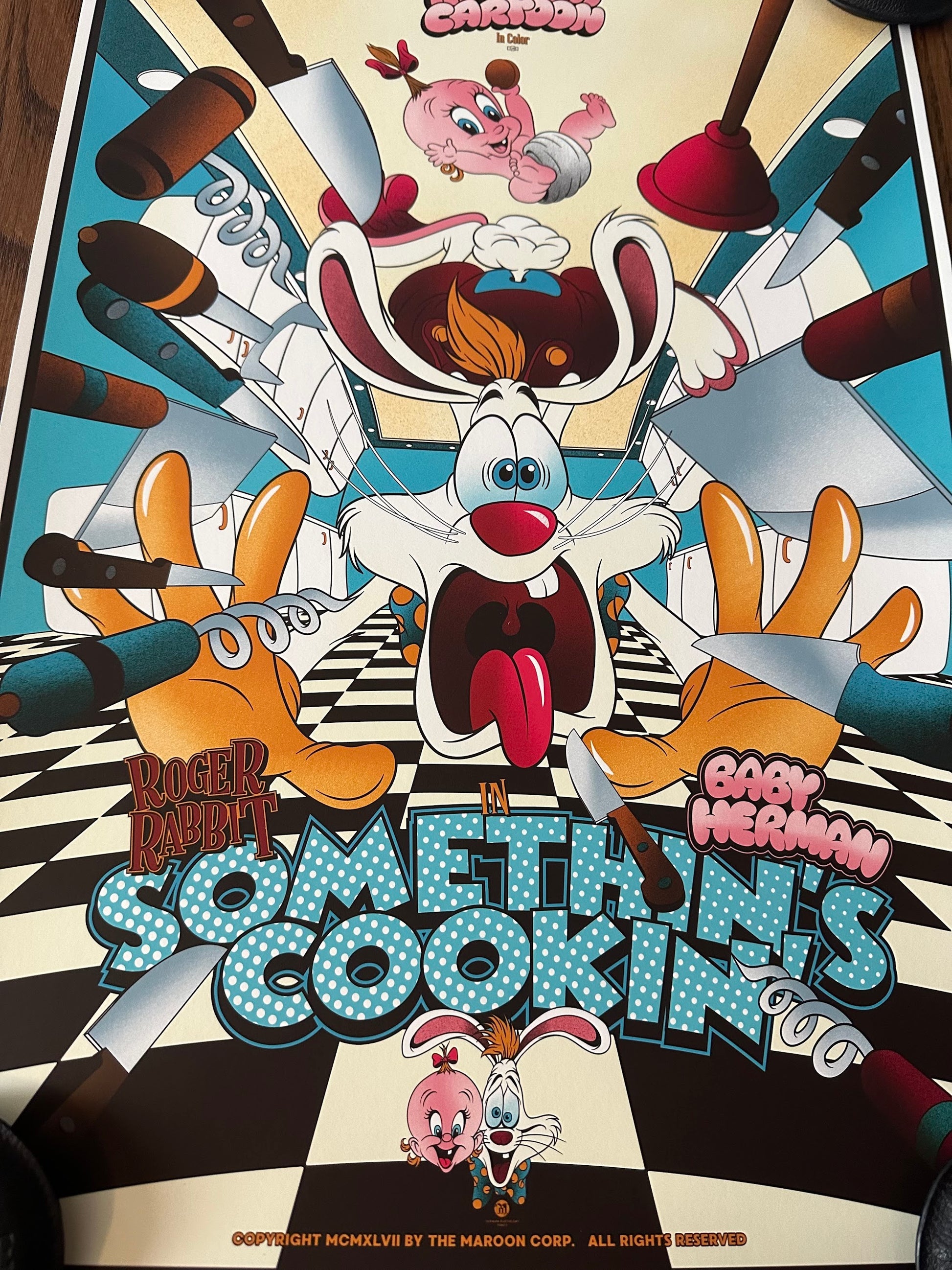 Mainger – Roger Rabbit Somethin's Cookin, 16 x 24 in, art print, image 4