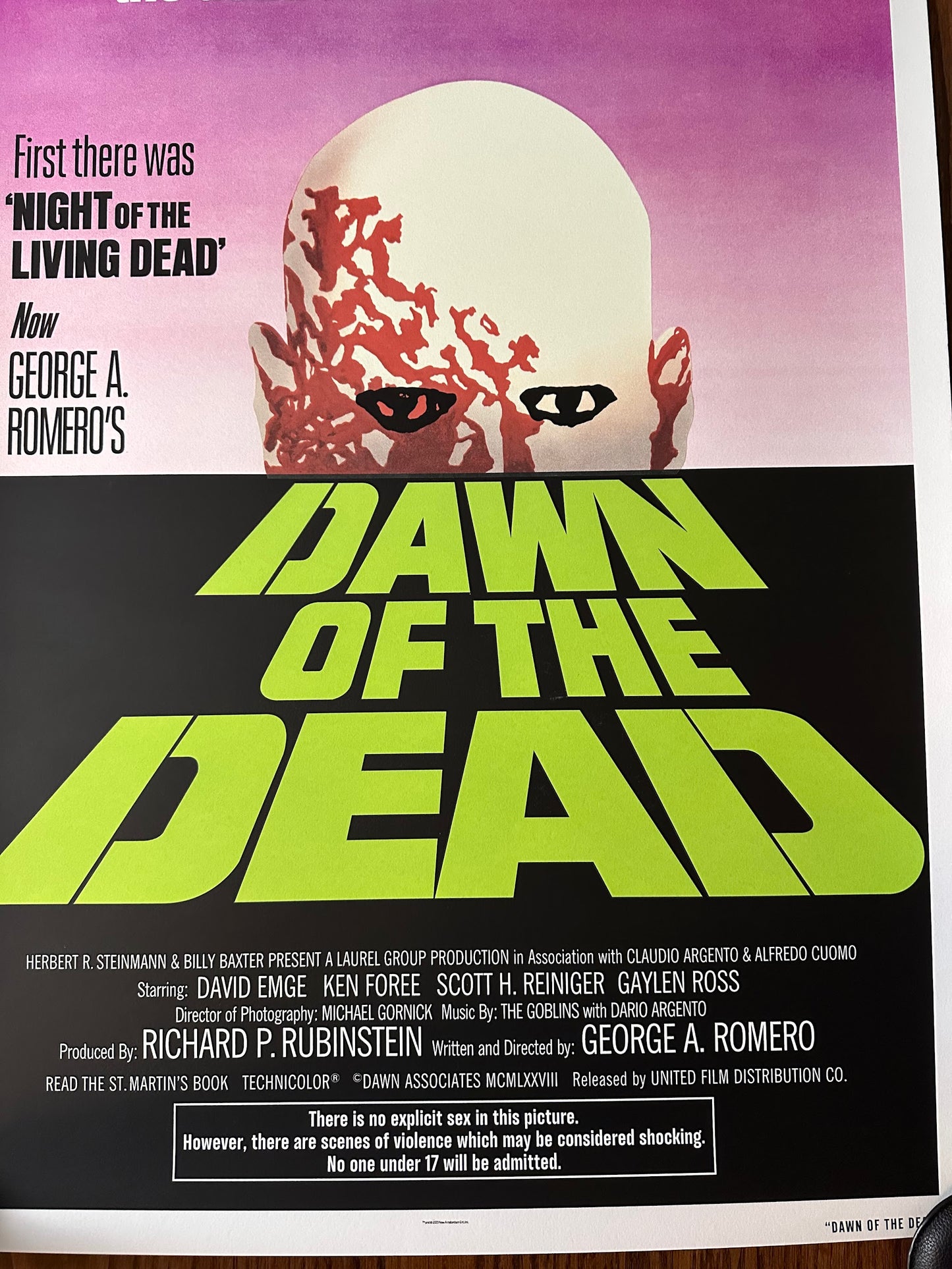 Jason Edmiston – Dawn of the Dead GID Variant, 24 x 36 in, poster, image 4