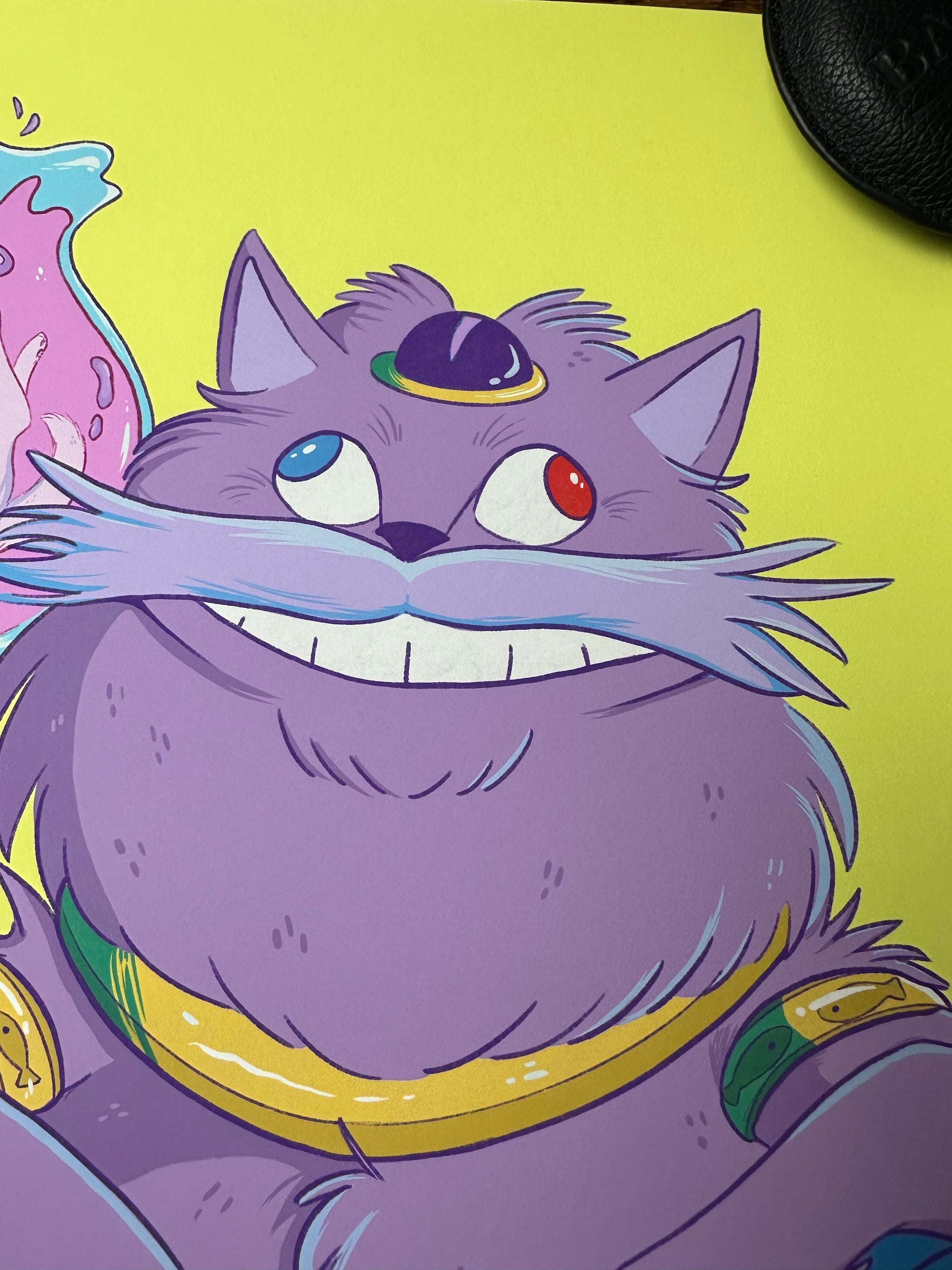 Jesse Clark – Cat King, 12 x 12 in, art print, image 2