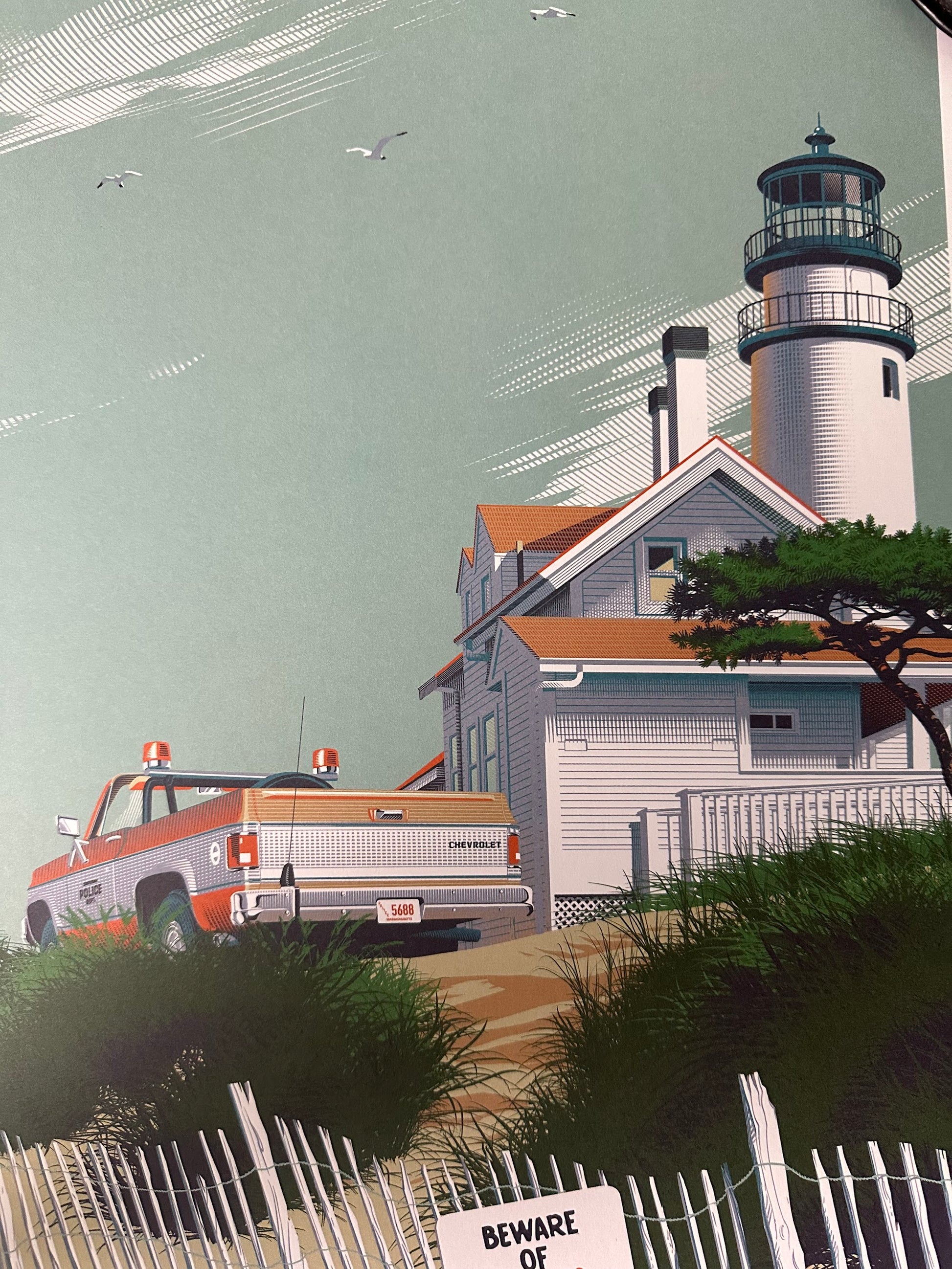 Laurent Durieux – Martha's Vineyard Offset Print, 19 5/8 x 27 1/2 in, art print, image 4