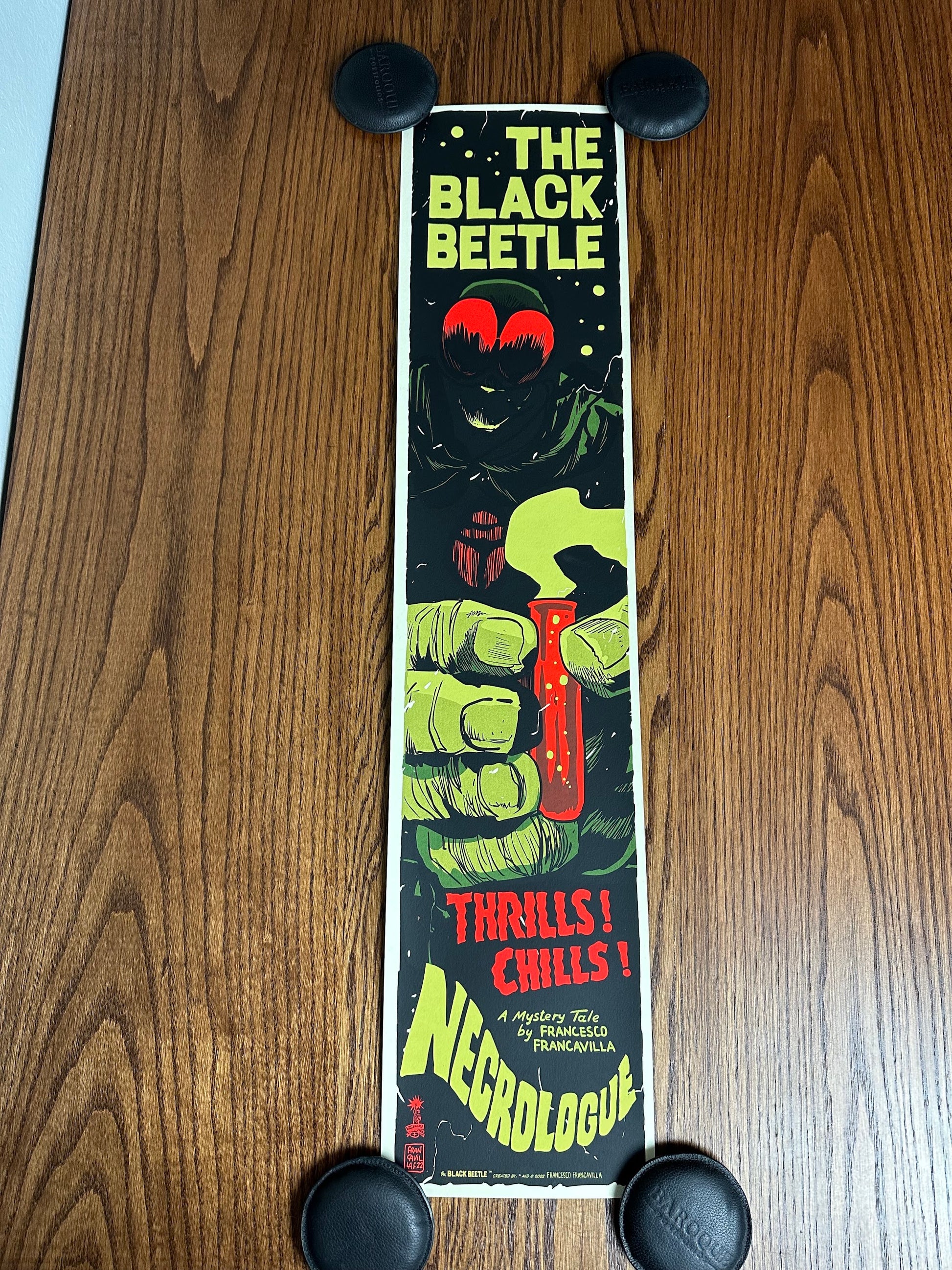 Francesco Francavilla – The Black Beetle, 8 x 36 in, art print
